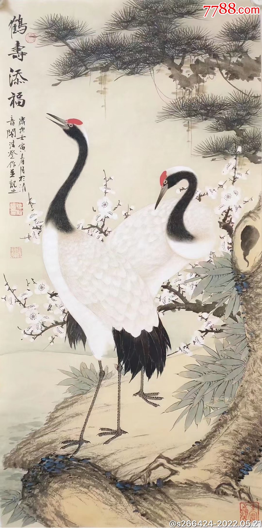 张浩登鹤寿添福