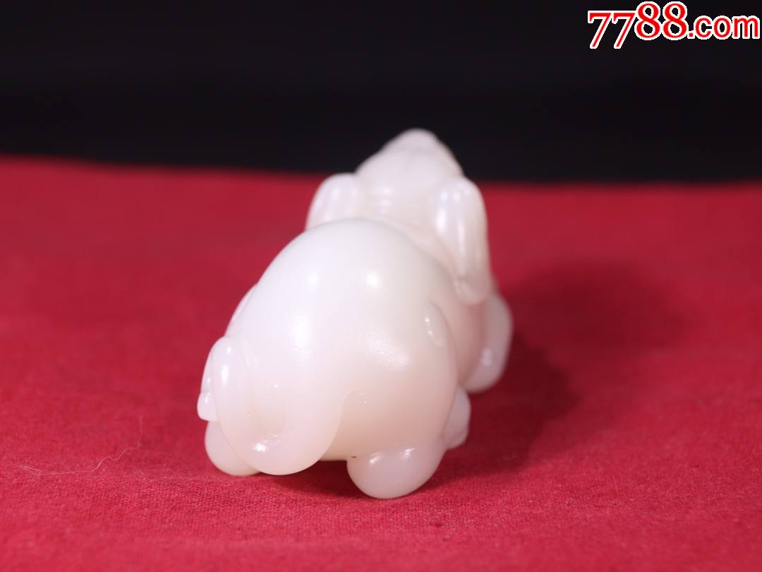和田玉犬玉雕件