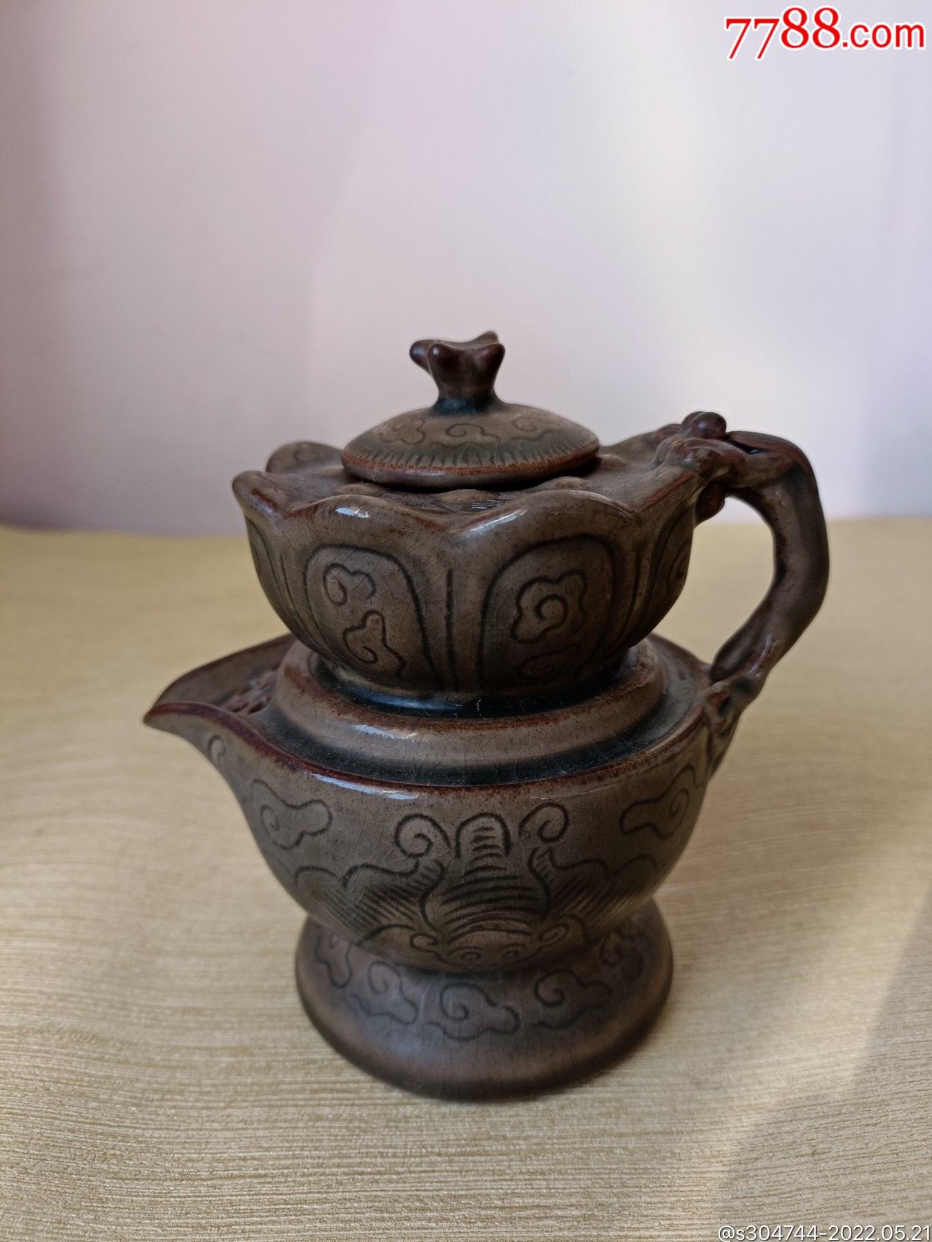 耀州窑壶一把,造型优美,包浆醇厚-价格:500元-se87221572-茶壶-零售