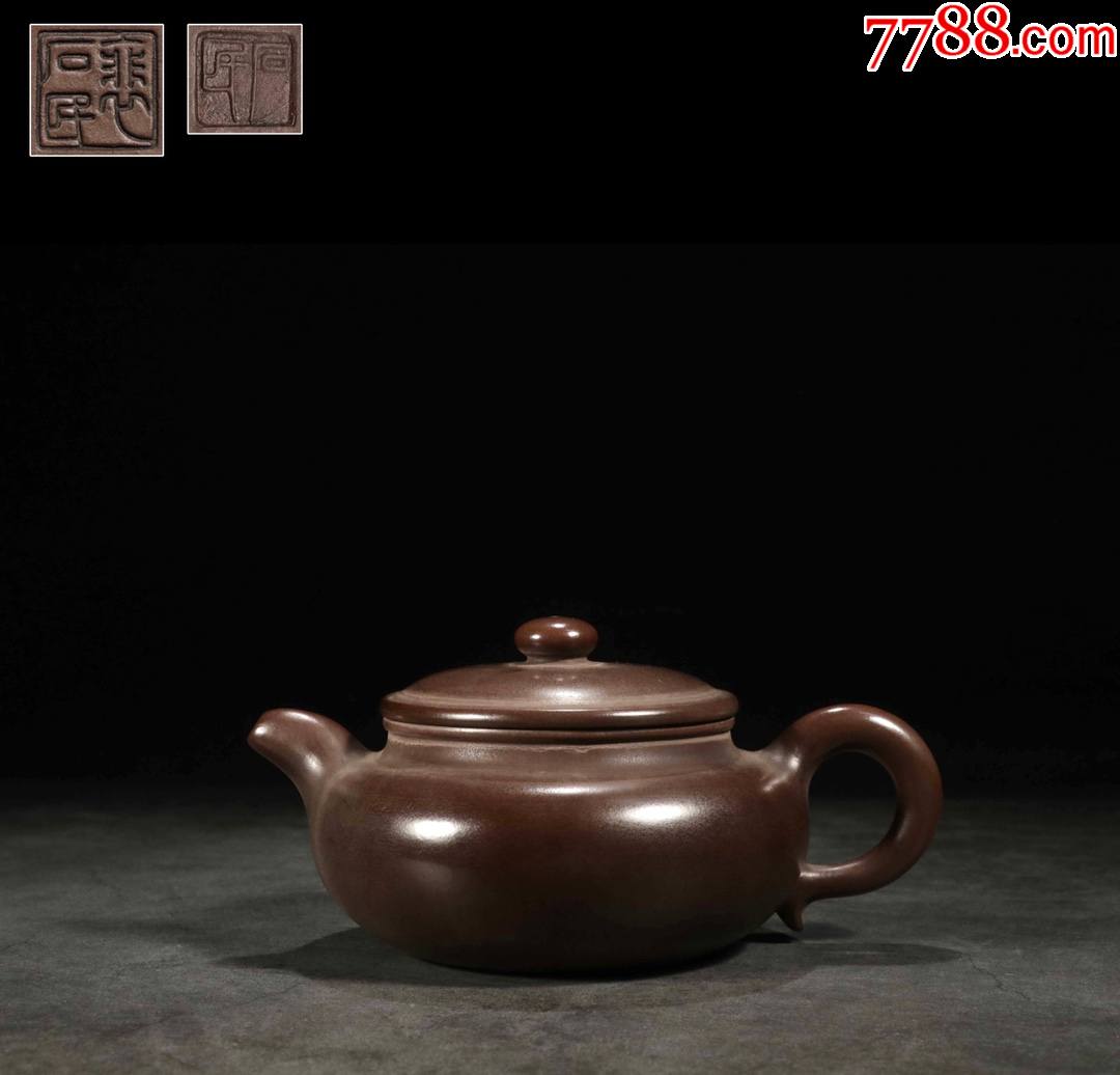 紫砂素面仿古壶裴石民