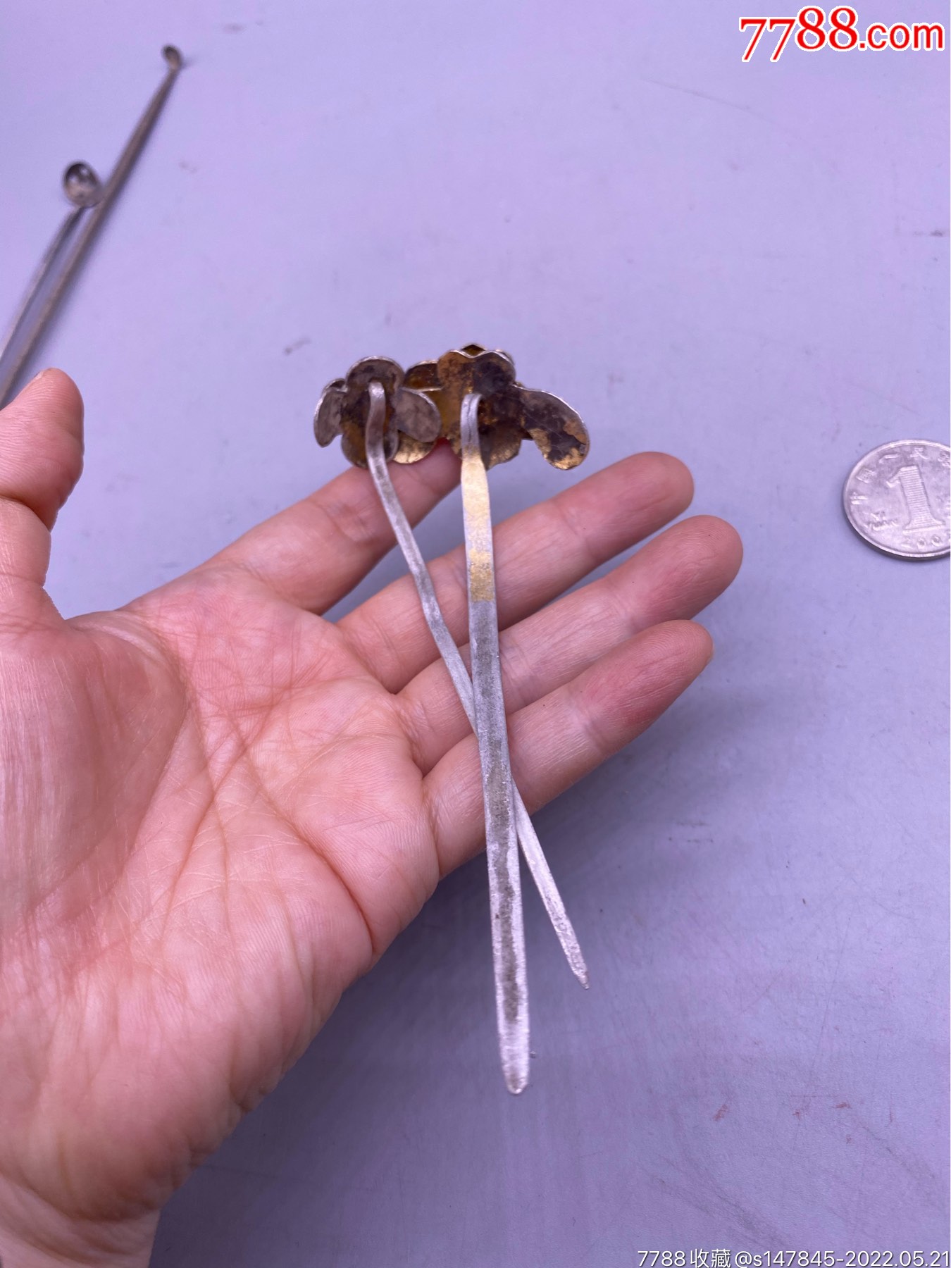 老银簪子7支尺寸84244厘米品相如图550包快递