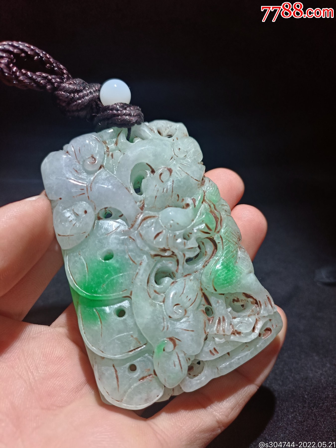 老翡翠挂件,包浆醇厚.-价格:800元-se87225321-红釉瓷-零售-7788书籍