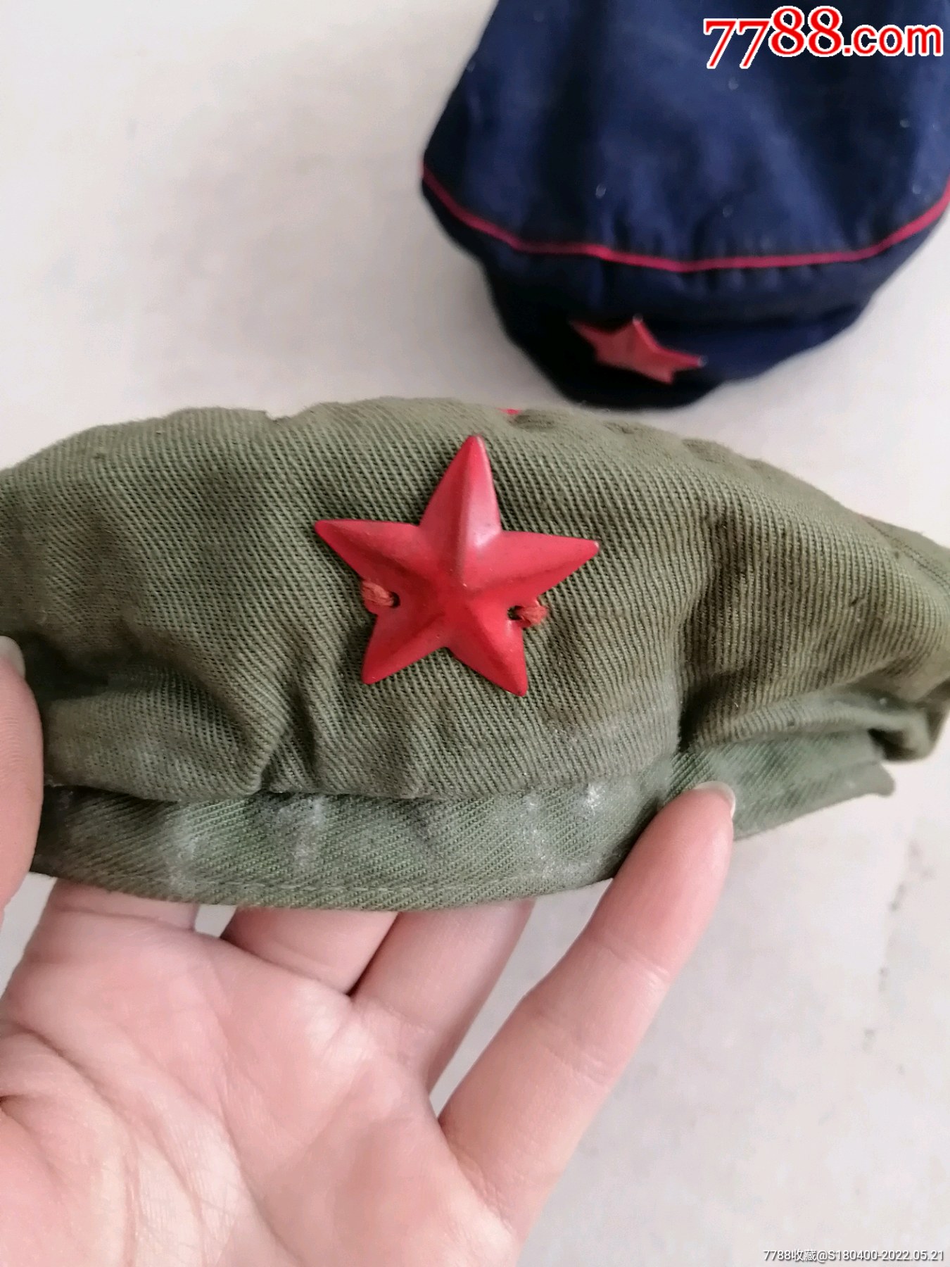 文革民兵帽子2个男女