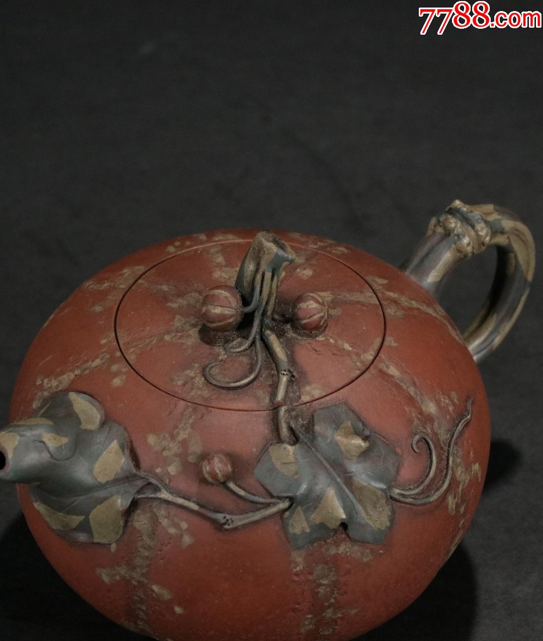 蒋蓉款紫砂南瓜形仿生壶