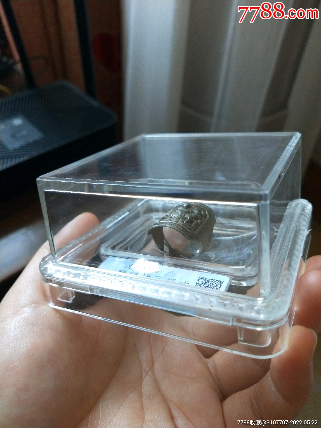 麒麟送子银戒指