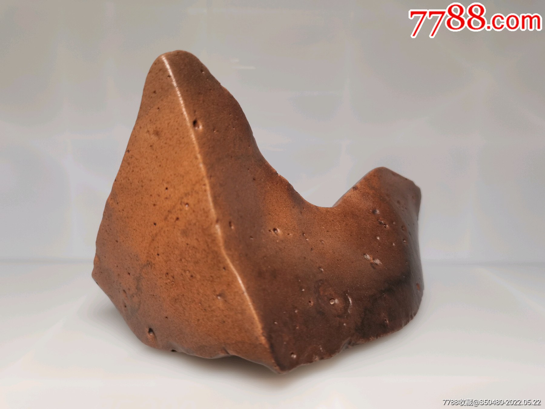 景观造型观赏石沙漠漆风凌石风砺石戈壁玛瑙原石新疆红泥石笔架摆件