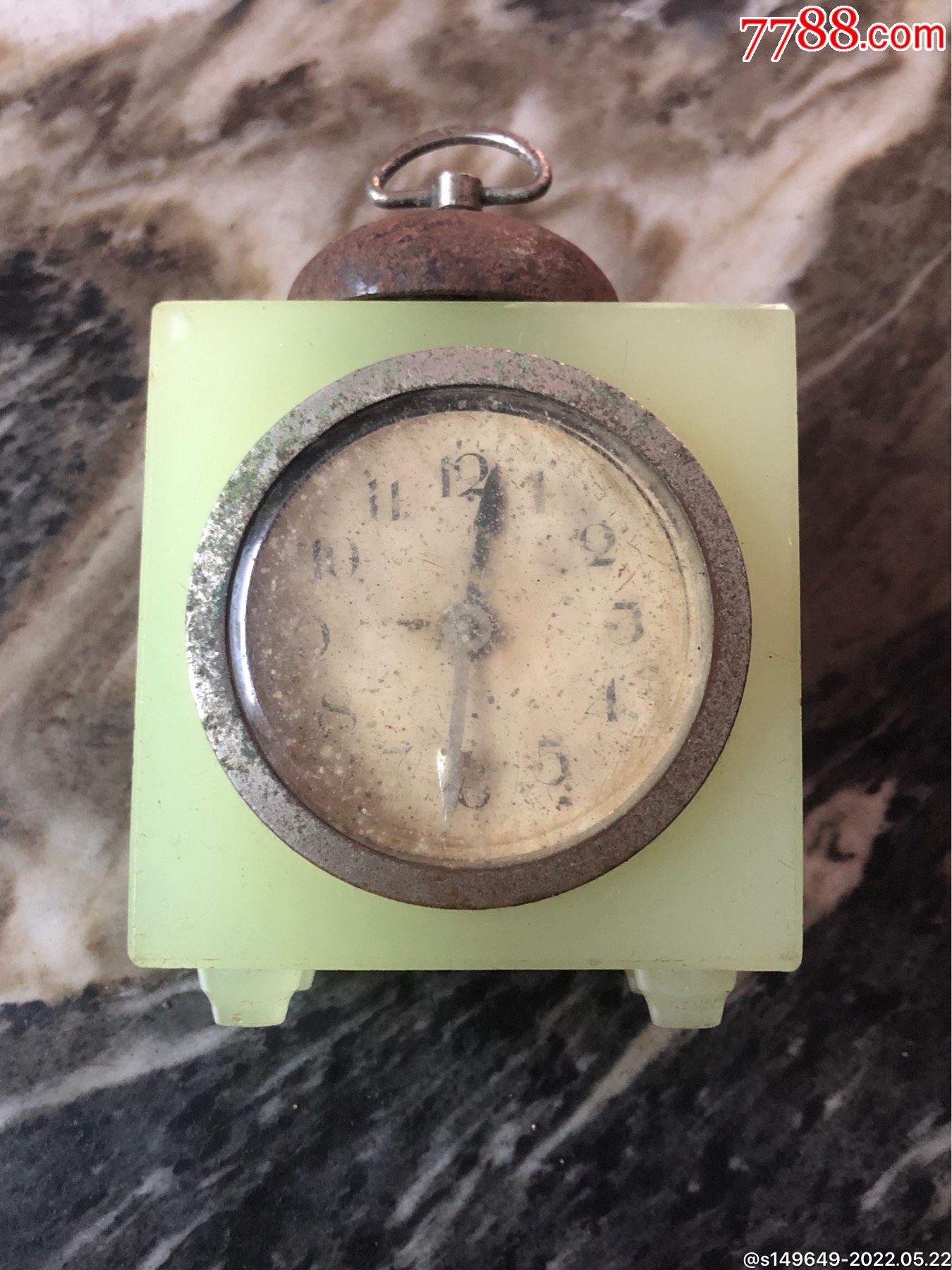 民国琉璃小座钟