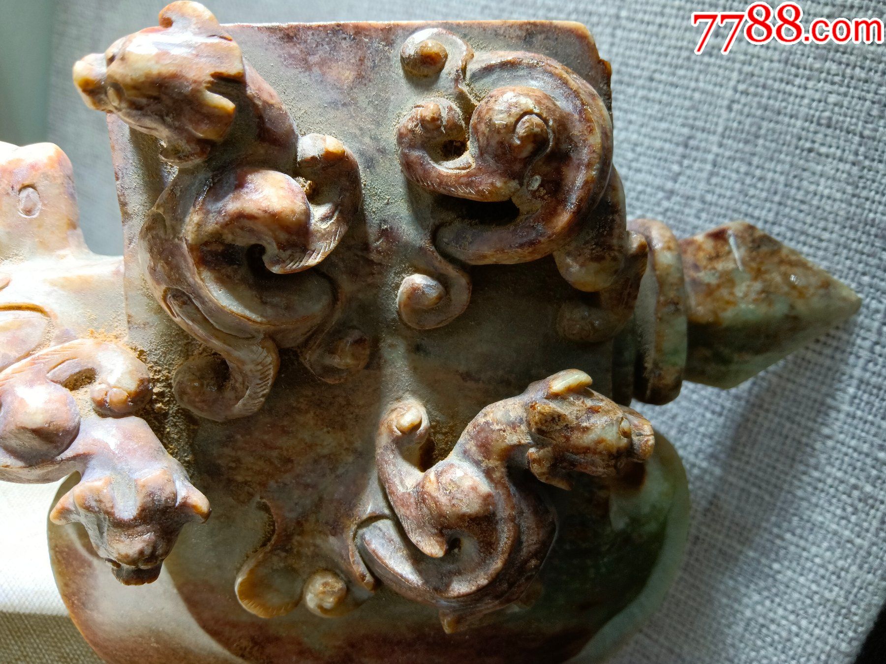 和田玉玉斧-价格:40000元-se87243178-和田玉-零售-7788徽章收藏