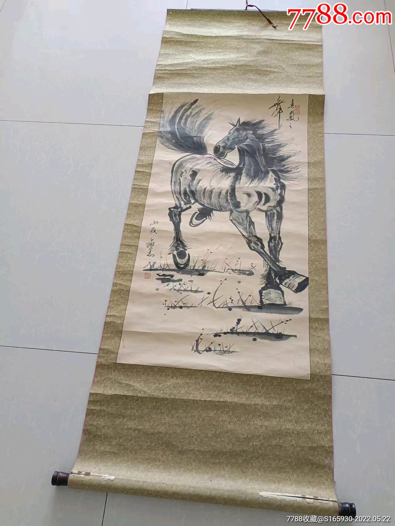 名人老手绘画画工精细漂亮代表马到功成的寓意