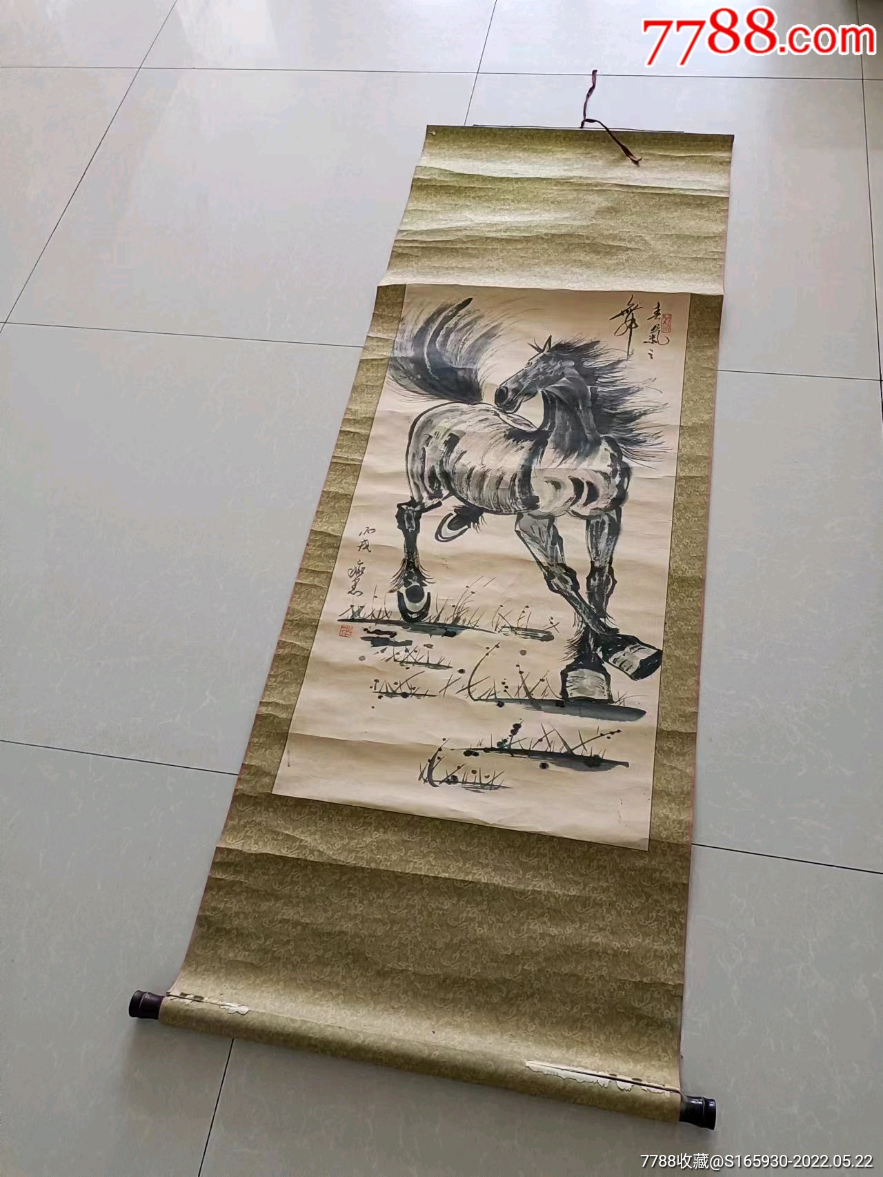 名人老手绘画画工精细漂亮代表马到功成的寓意