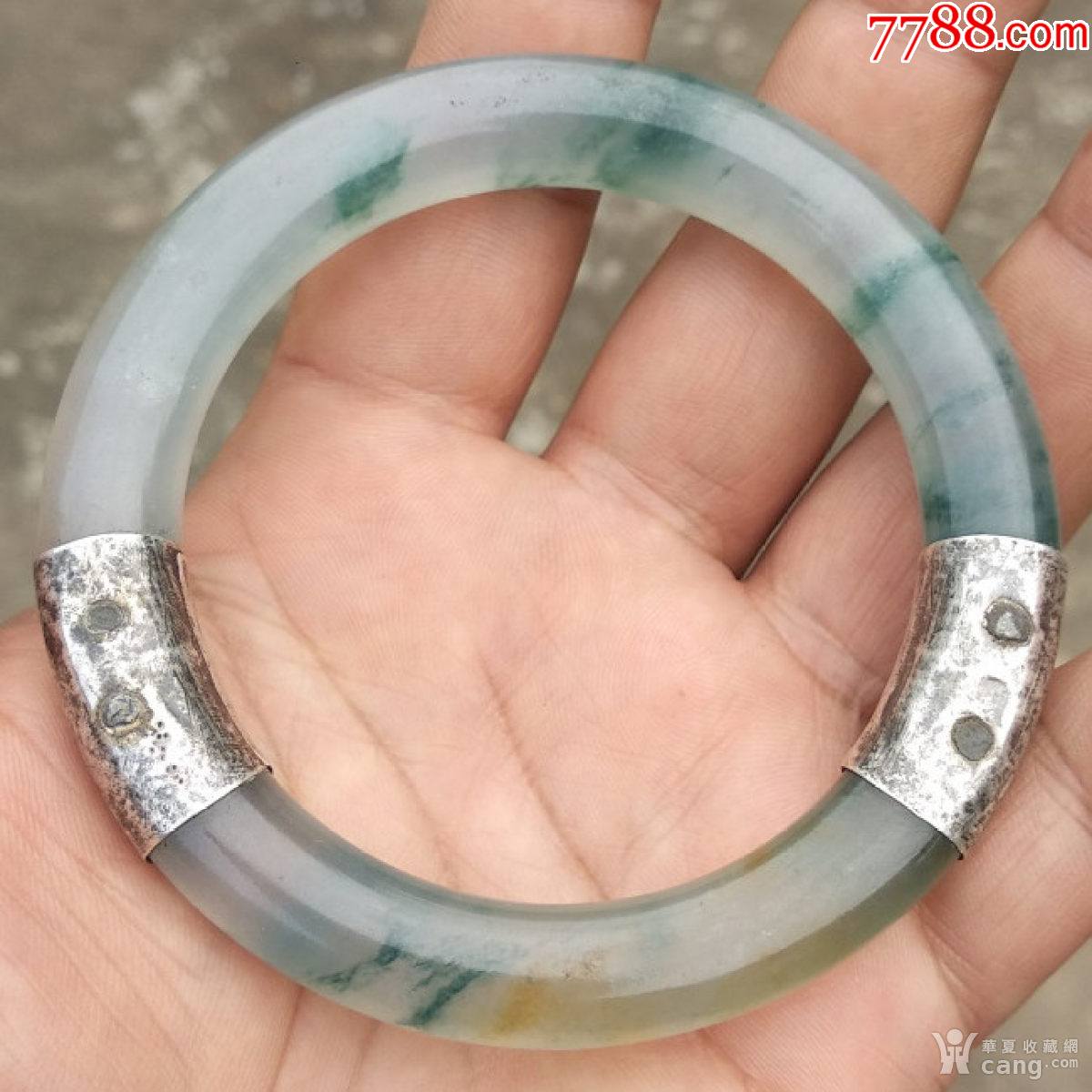 老玉器清朝缅玉翡翠手镯-价格:12000元-se87250082-翡翠/缅甸玉-零售