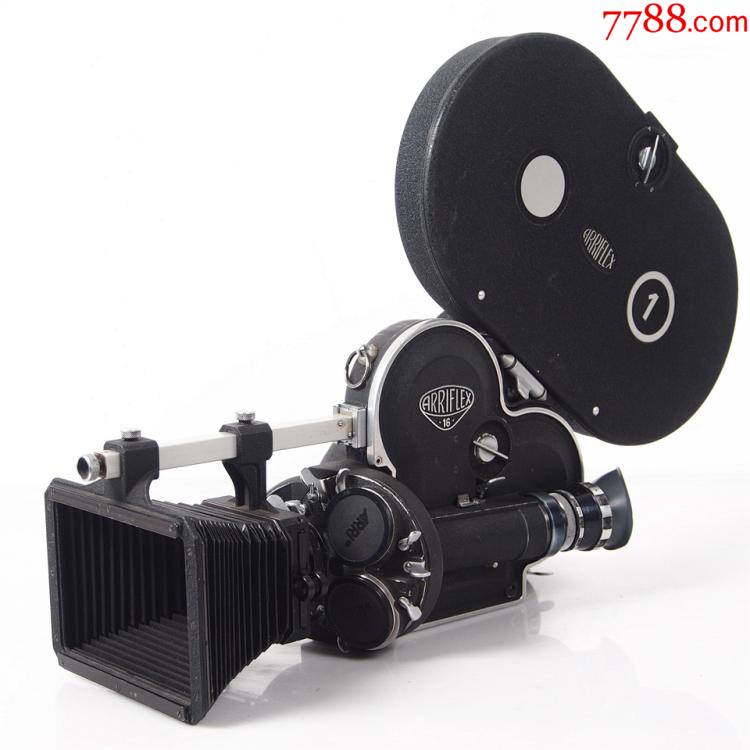 怀旧老电影德国古董阿莱arriflex16毫米电影胶片摄影机实木三脚架