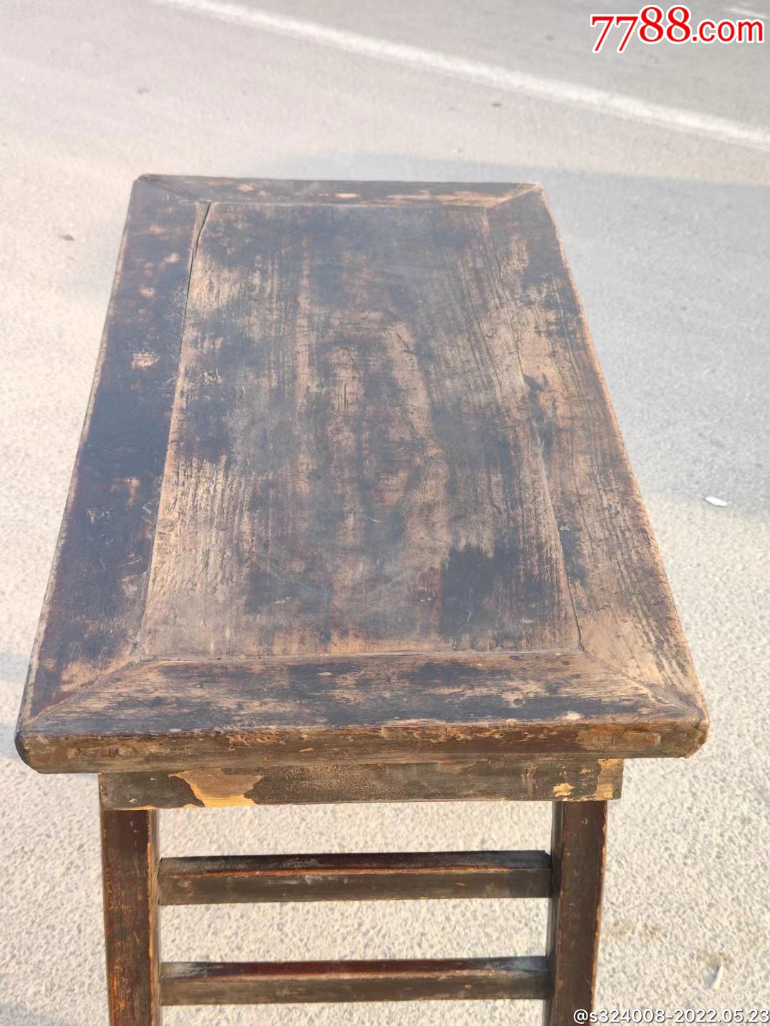 楠木画案做工精致漆皮苍老尺寸984880