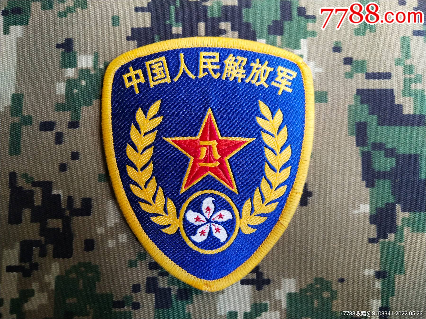 驻港部队臂章照片图片