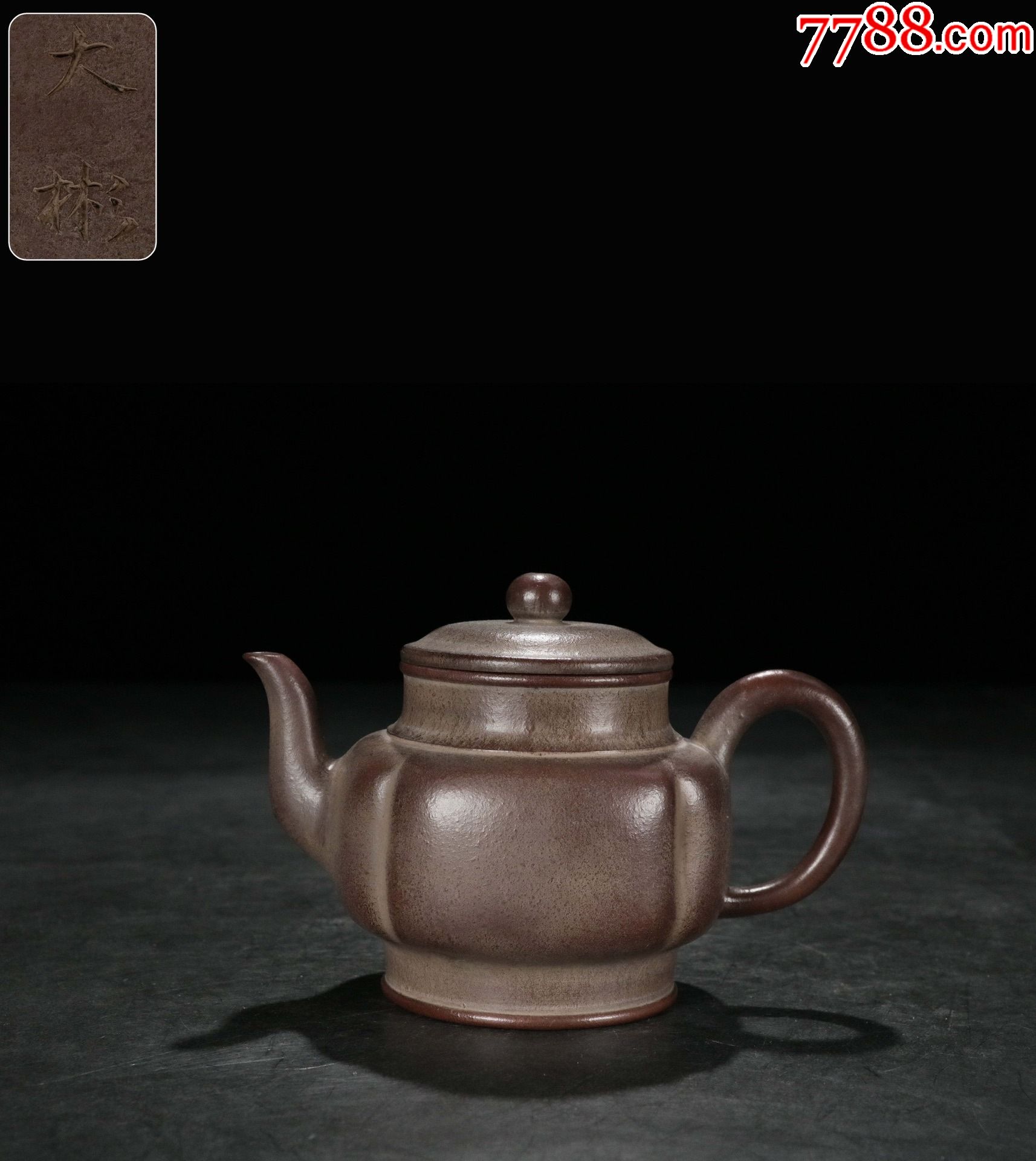 紫砂隐角宫灯壶大彬