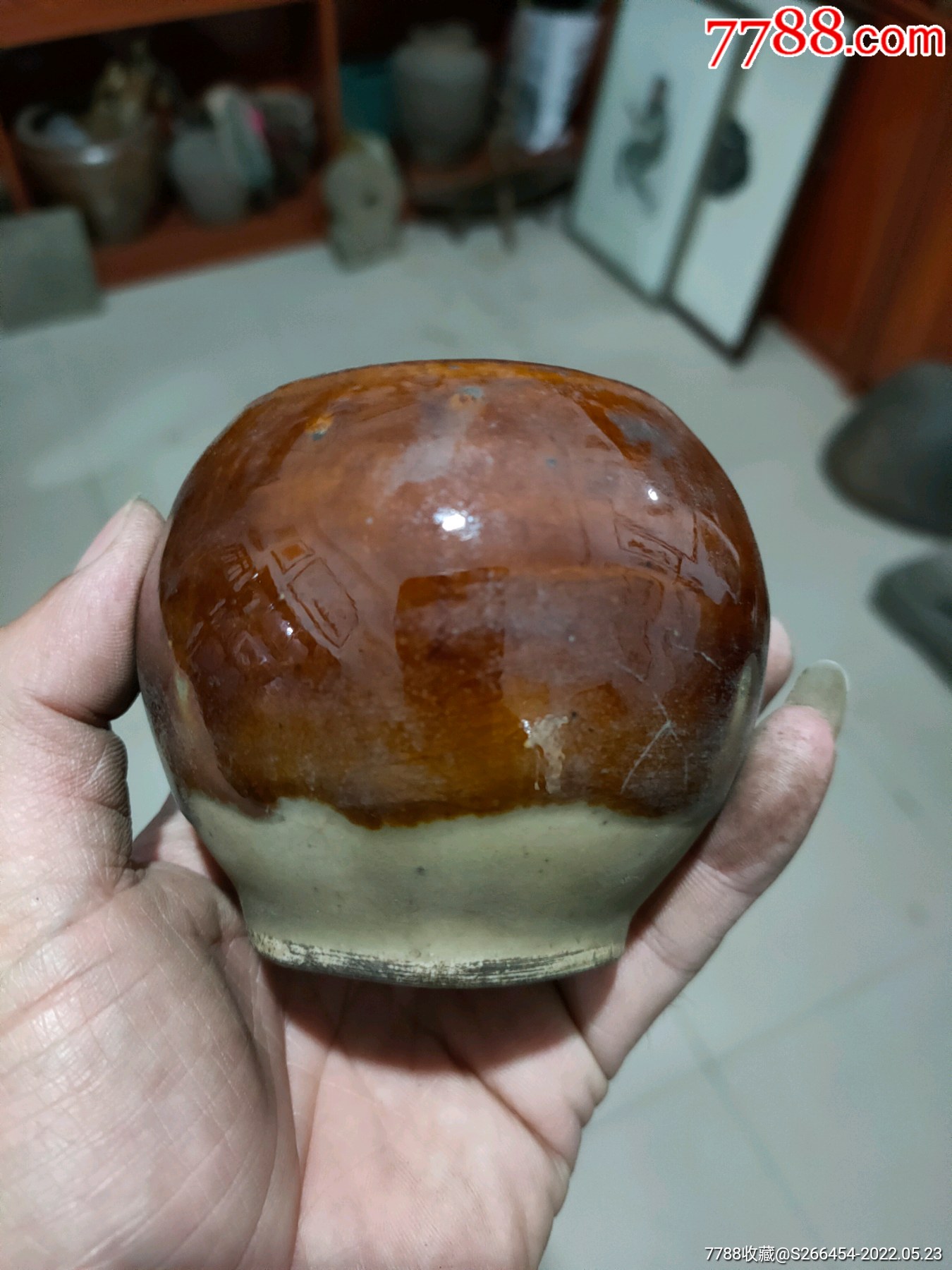 清代紫金釉小罐,-价格:46元-se87256253-酱釉瓷/紫金釉-零售-7788收藏