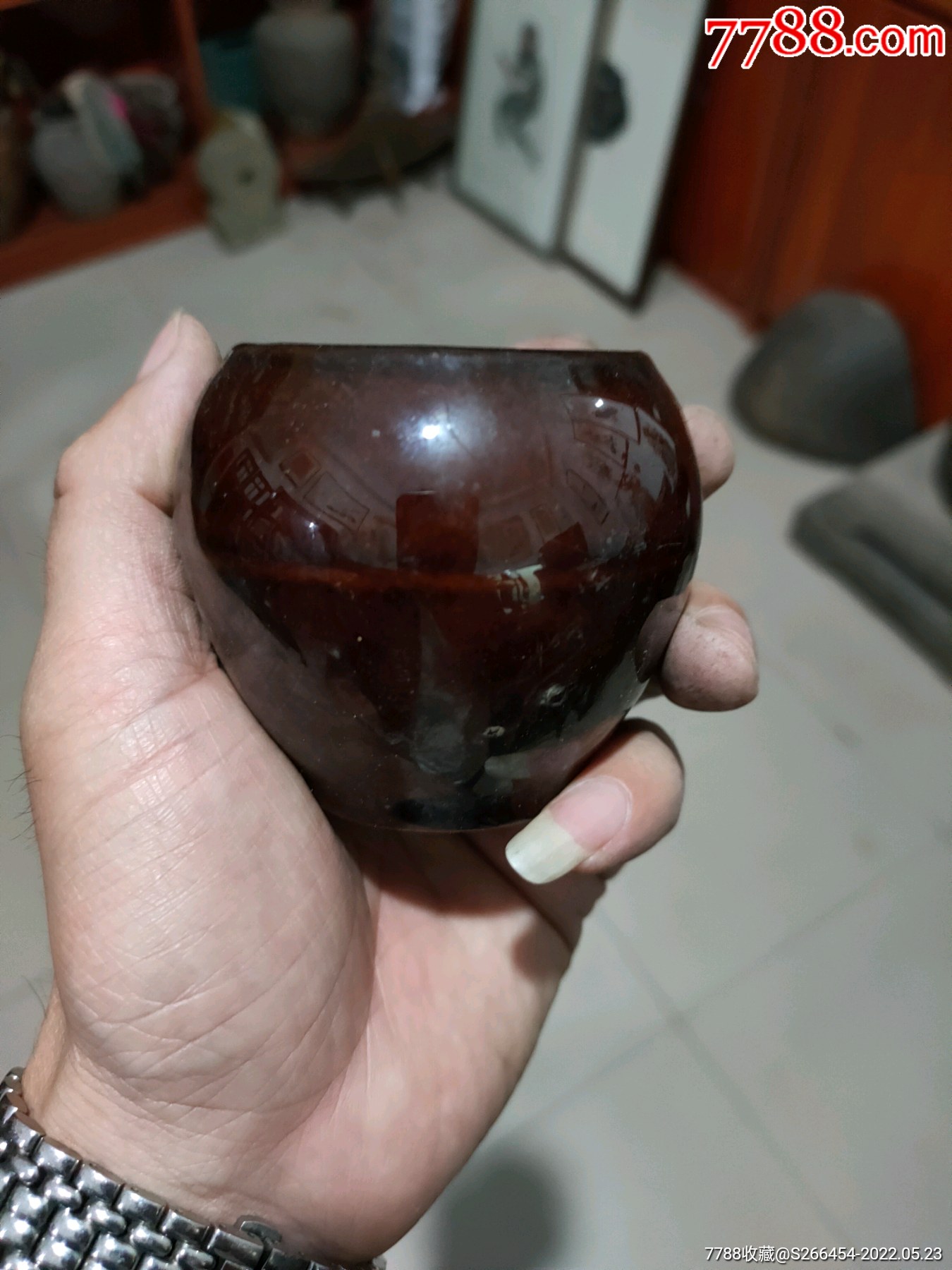 清代紫金釉小罐