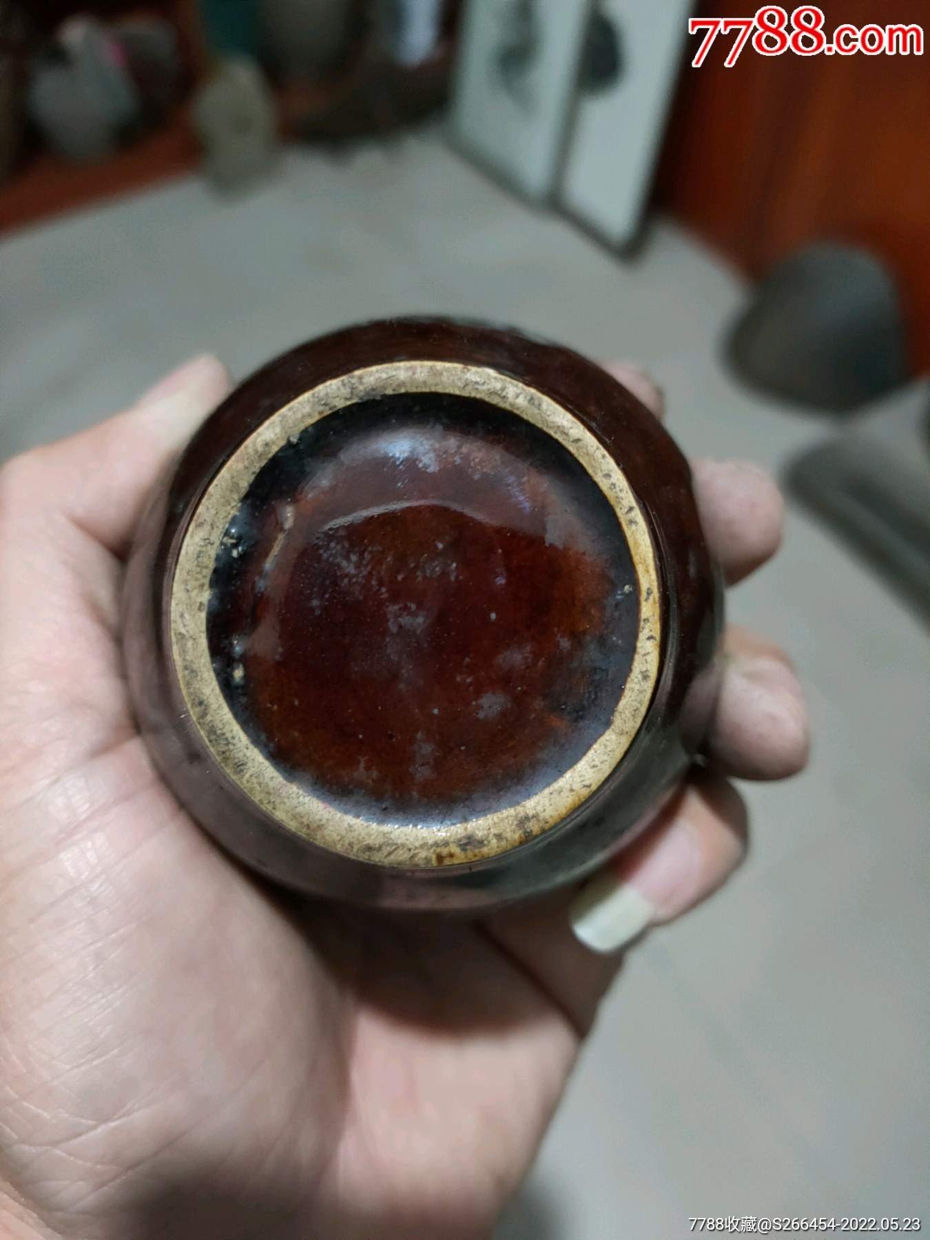 清代紫金釉小罐