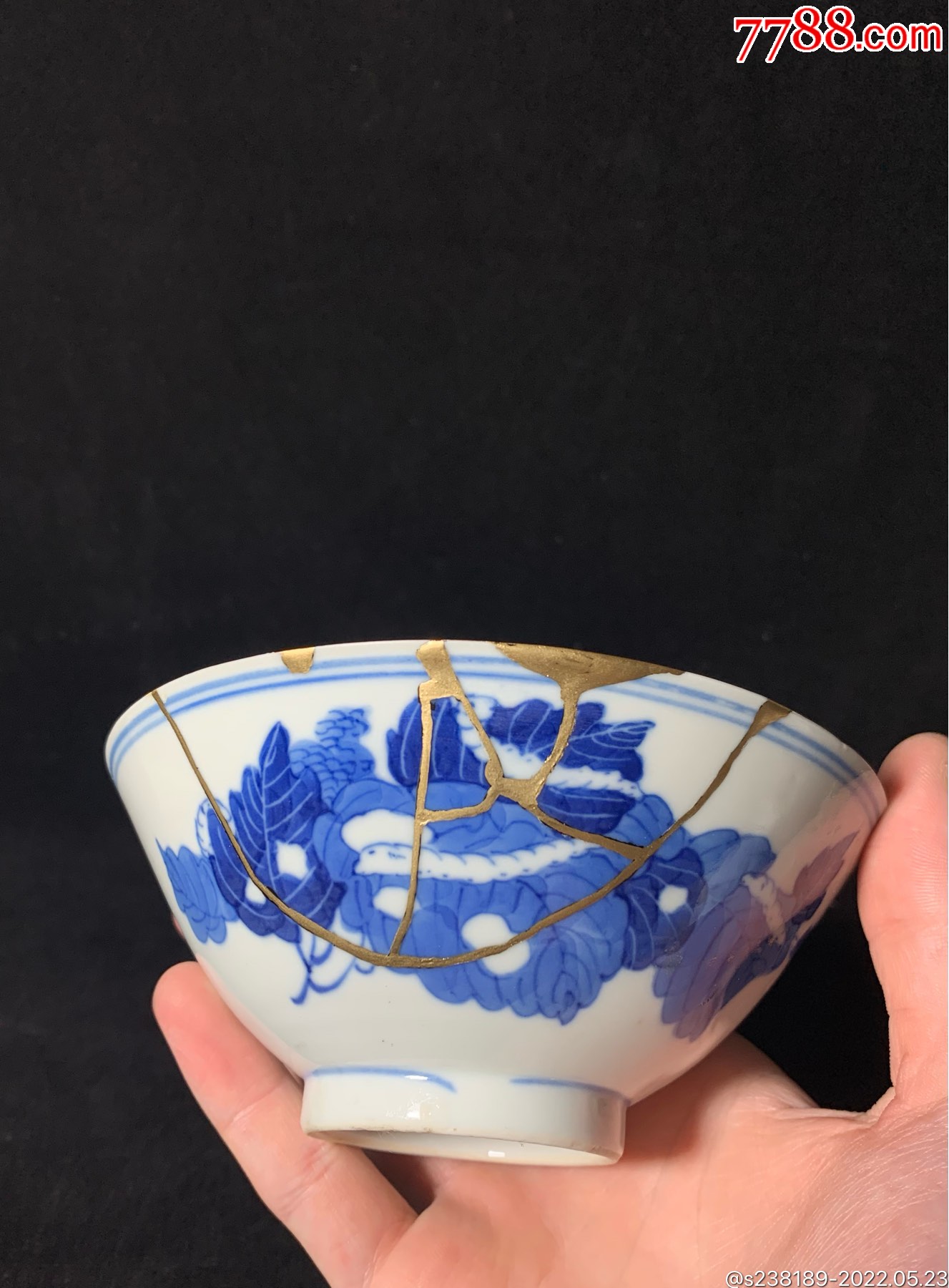民国官窑江西瓷业公司青花蚕食图碗_价格6500元_第1张_7788收藏__收藏