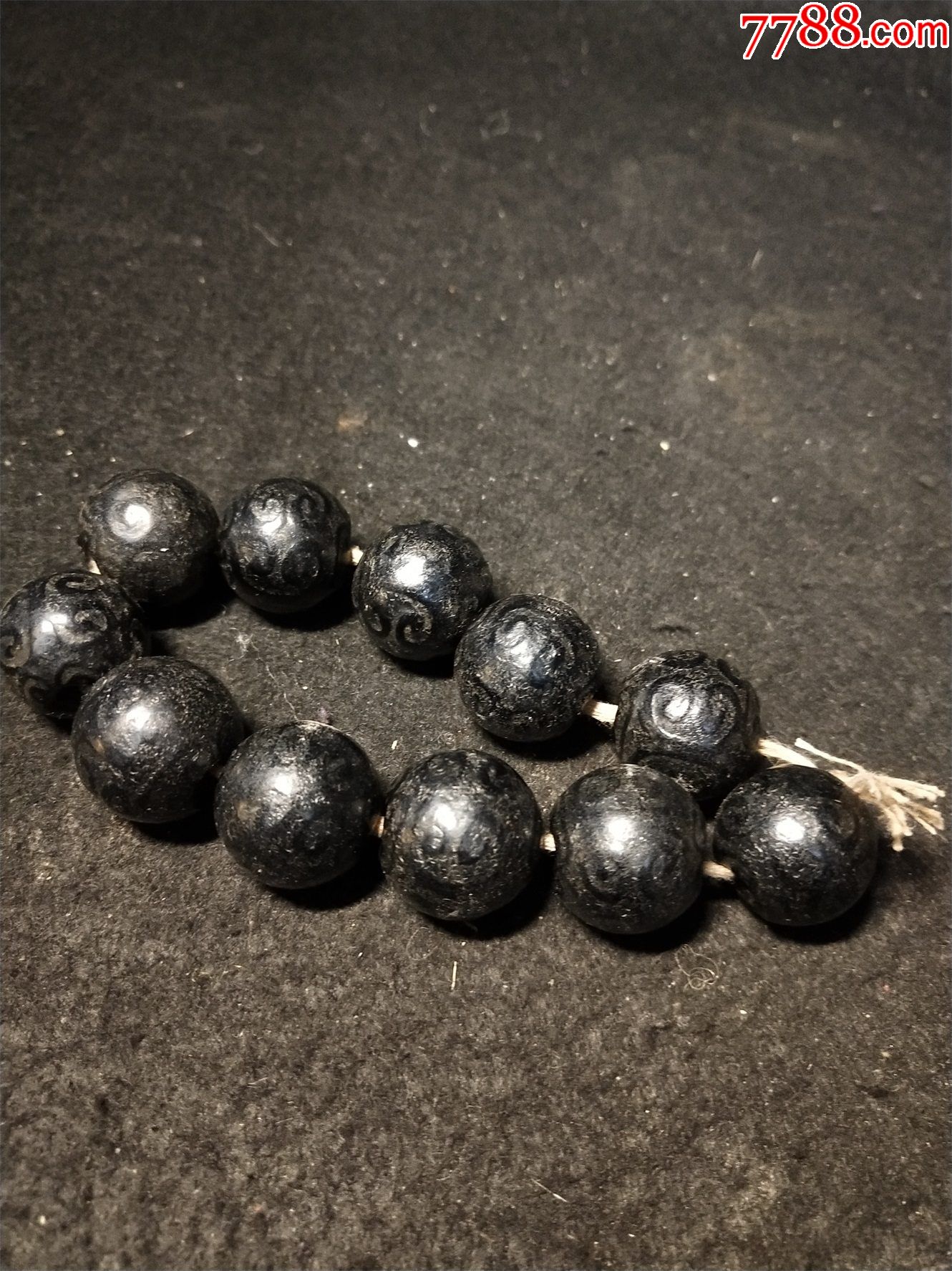 黑玛瑙珠串_玛瑙_图片鉴赏_收藏价值_7788古籍收藏