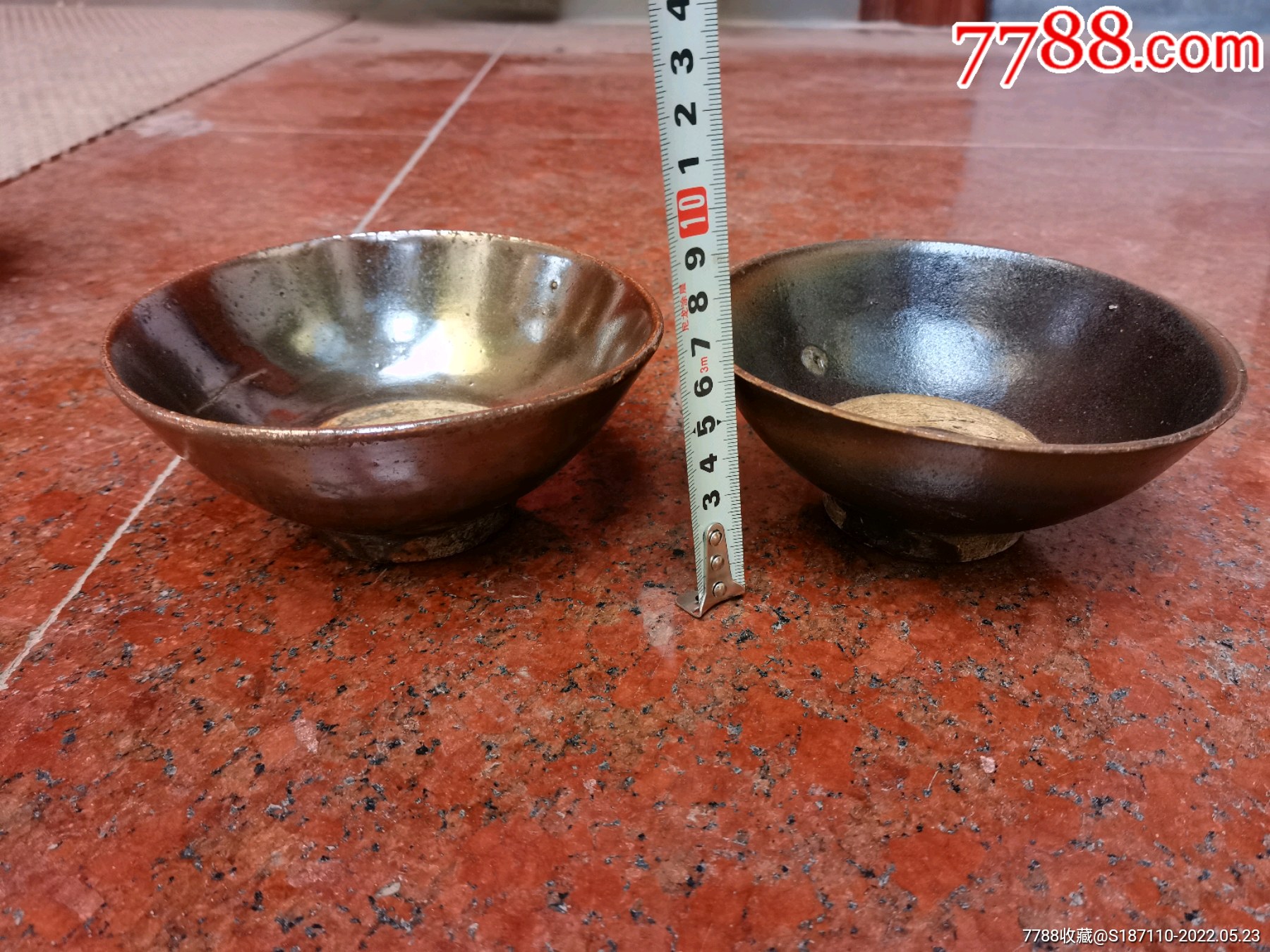两个民国有款黑釉露底碗-价格:168元-se87261794-黑瓷/天目瓷-零售