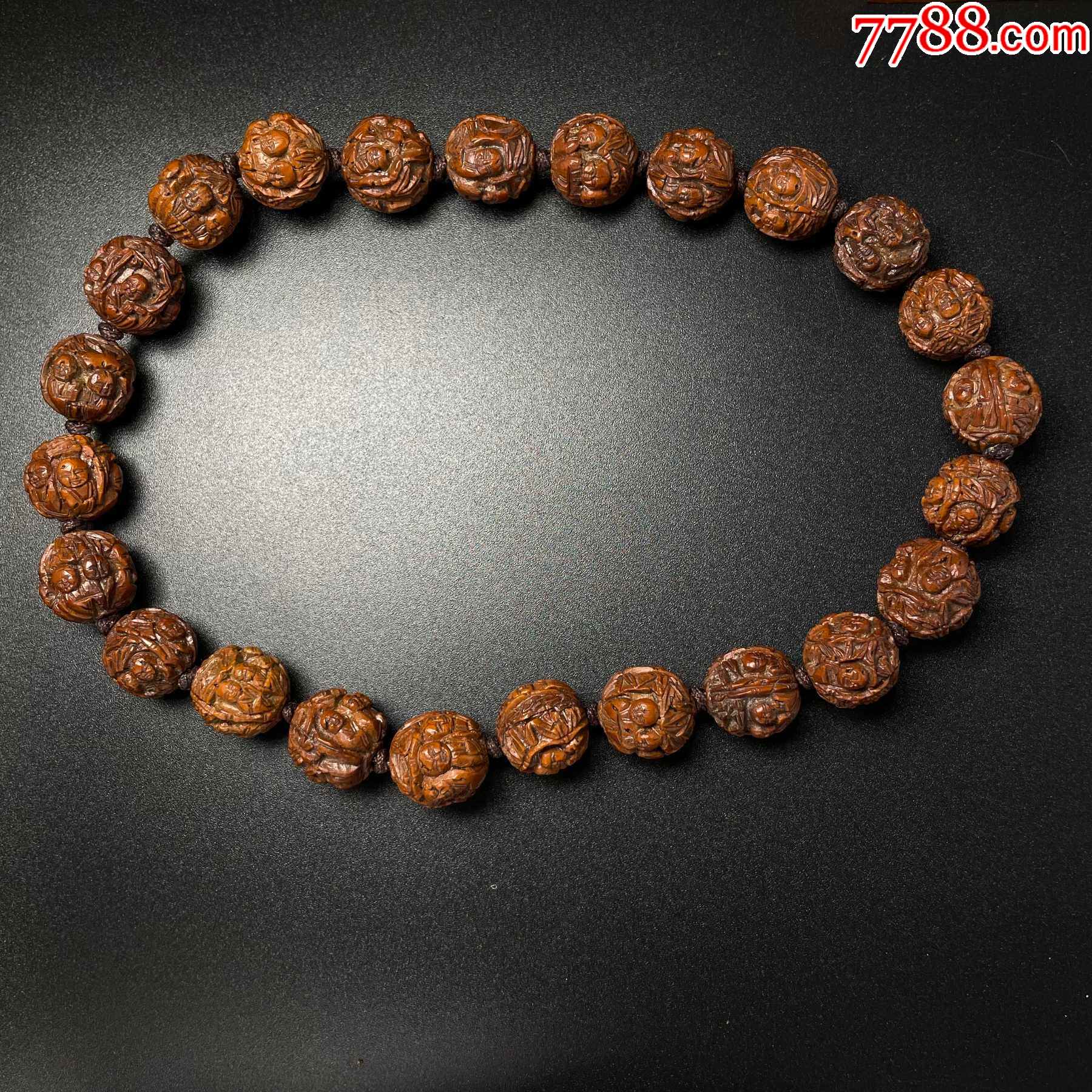 老桃核雕手串_杏核/桃核雕_第1张_7788核雕收藏