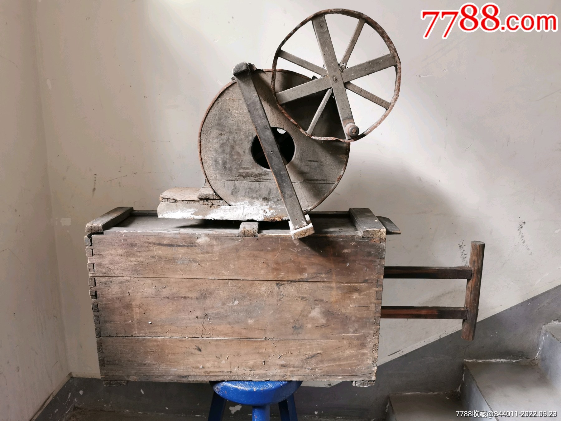 民国闯关东老物件手拉风匣手摇风匣实木