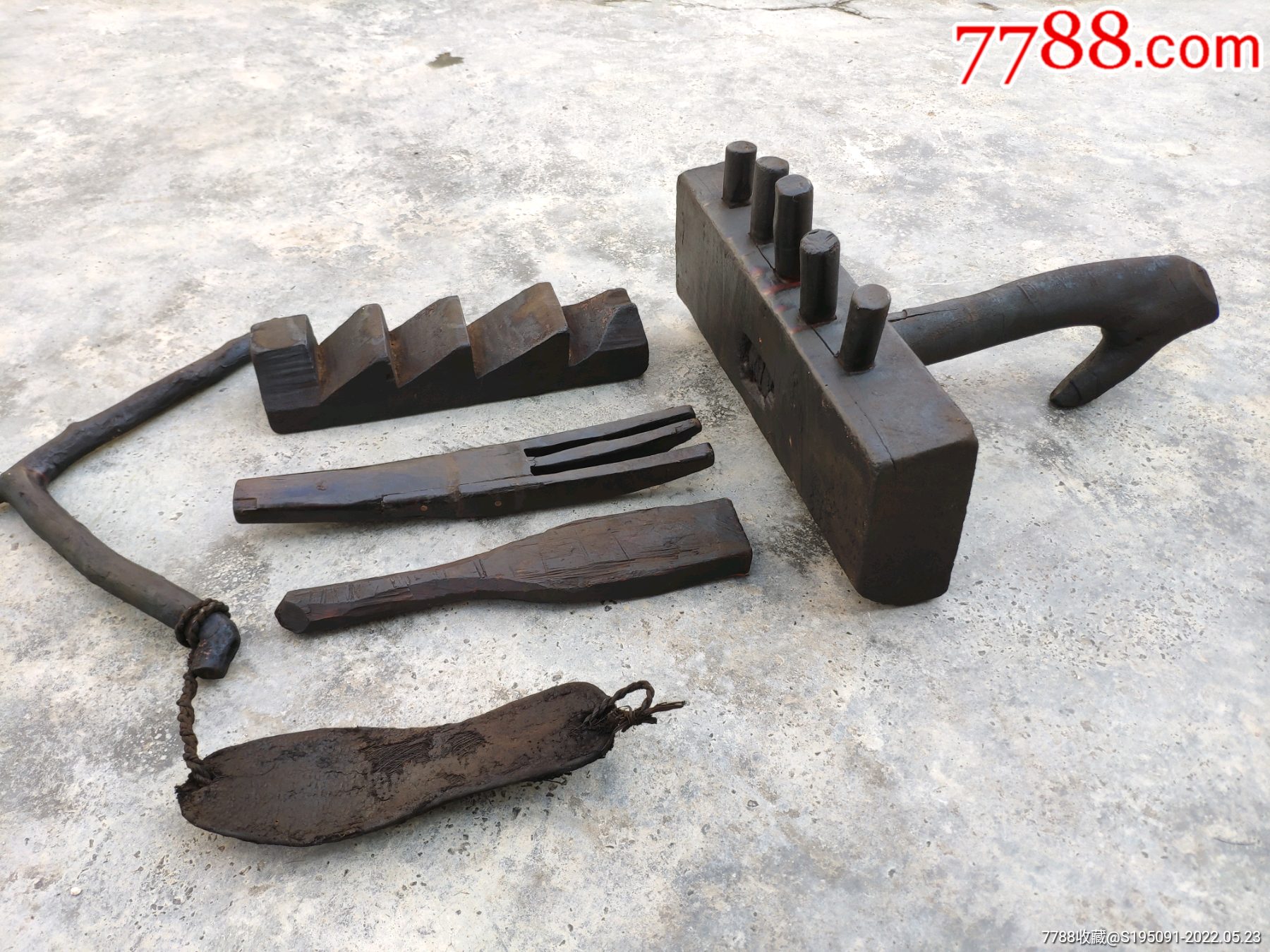 民国打草鞋工具全套民俗老物件