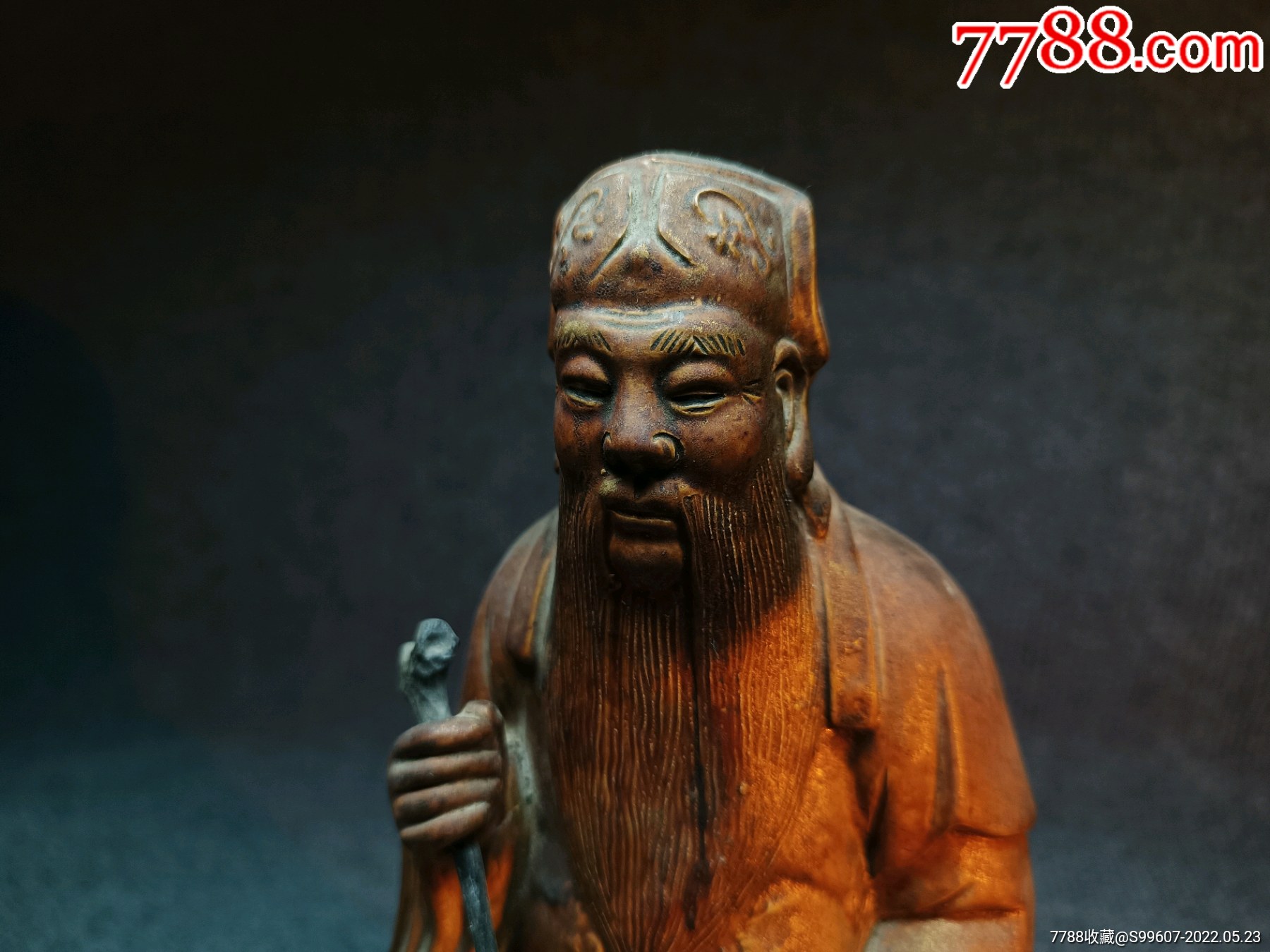 老佛像精品磁灶窑土地公土地爷福德正神