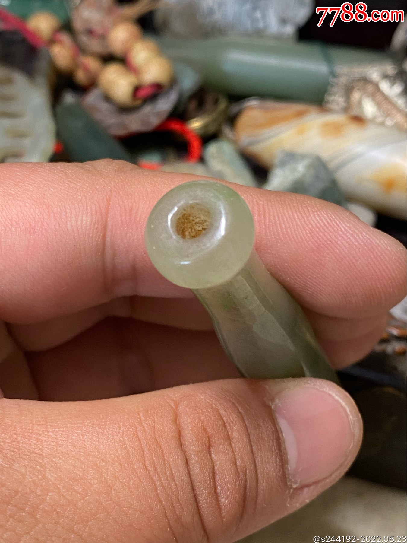 清代翡翠烟嘴-烟嘴-7788烟酒茶牌