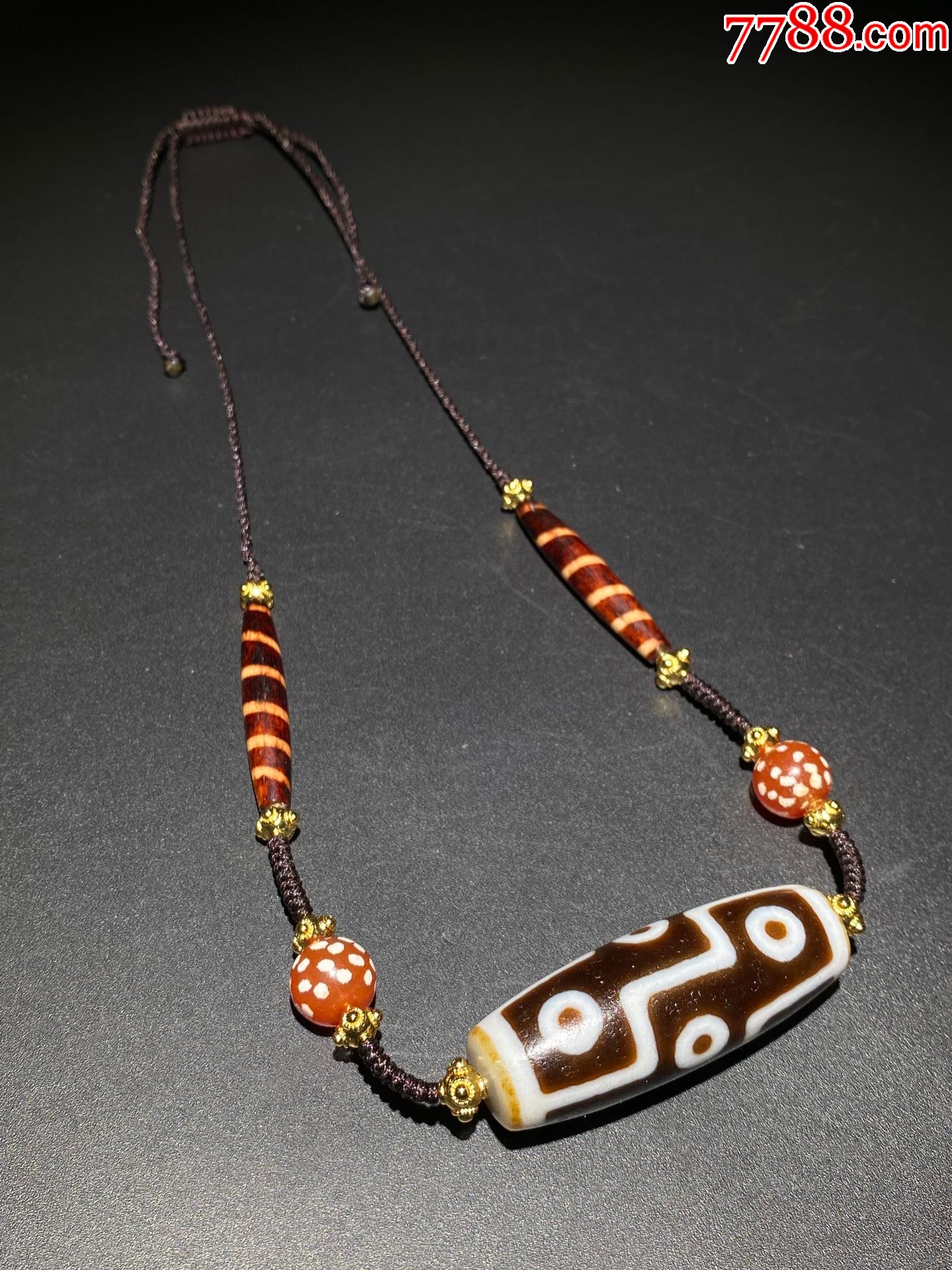 九眼老天珠项链