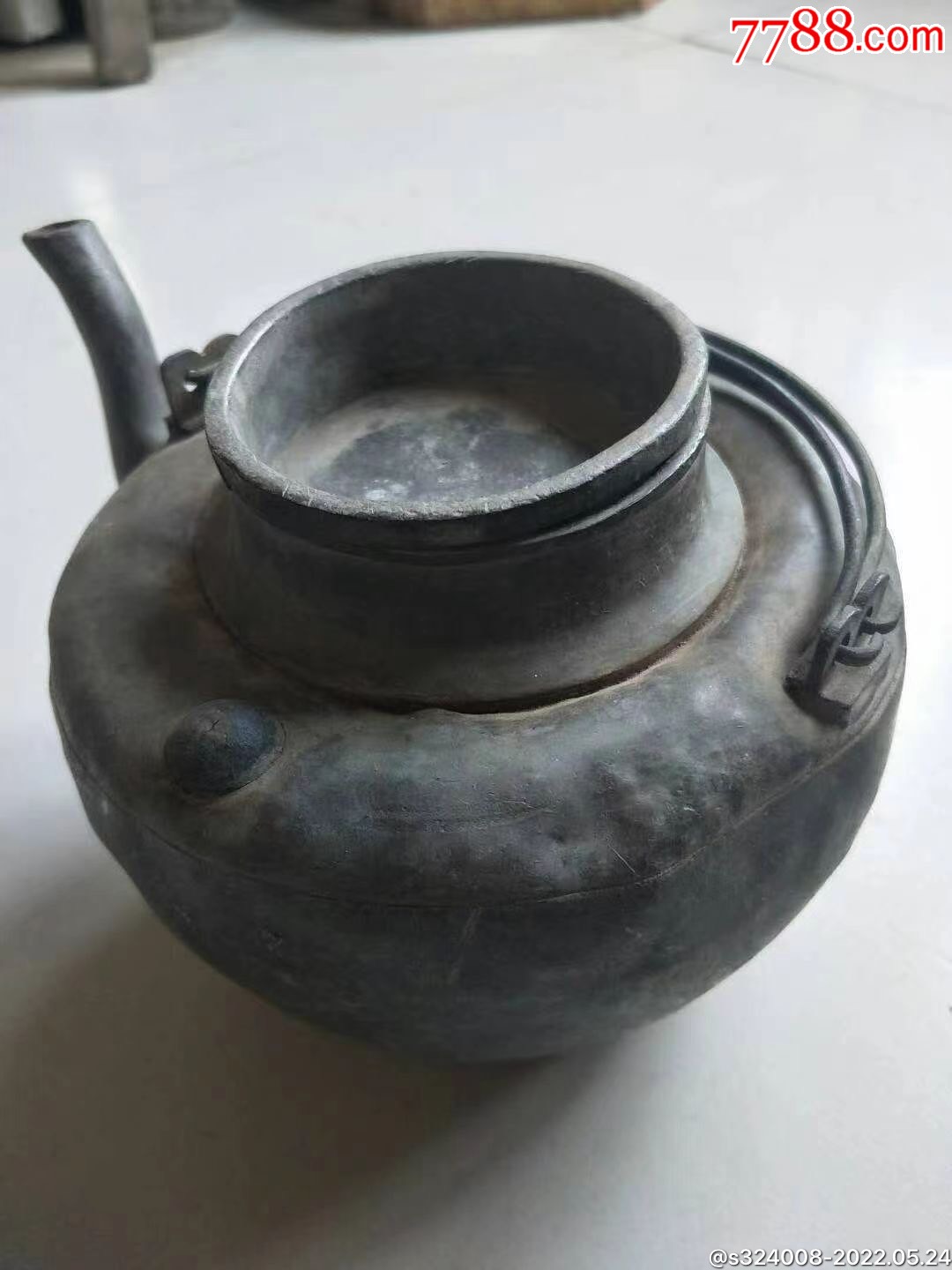 铜制老茶壶全品漂亮正常使用民俗馆收藏