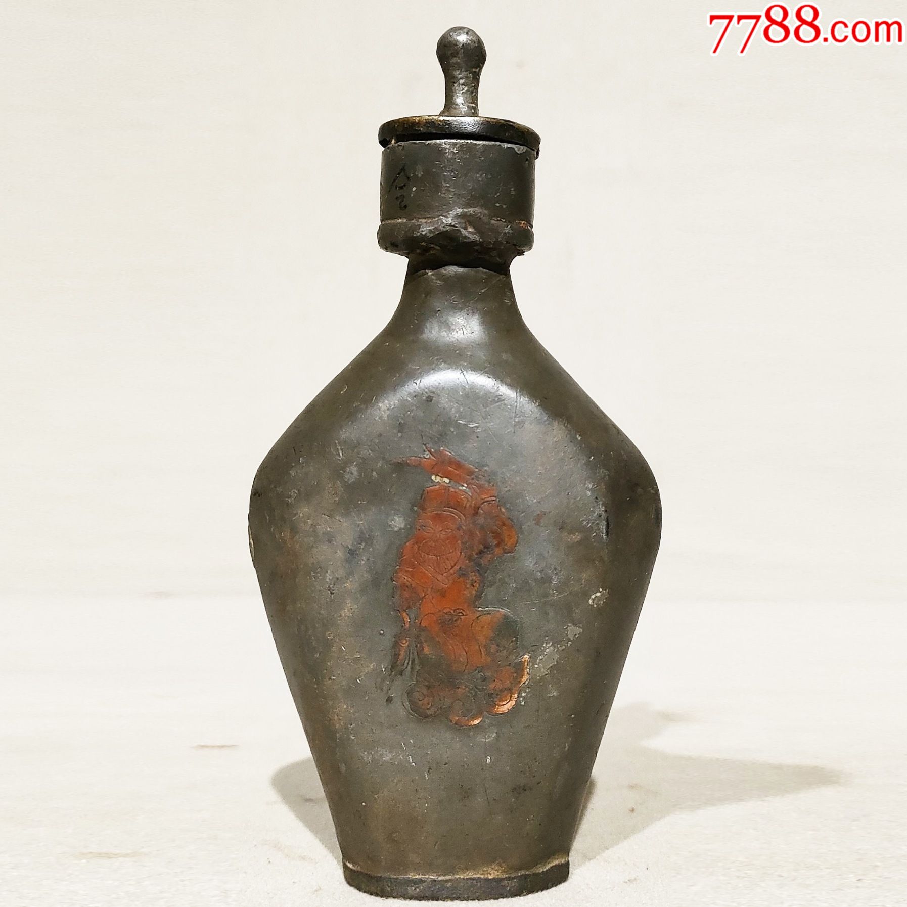 清代双面镶铜白锡酒壶_价格800元【顺应时代】_第1张_7788收藏__收藏