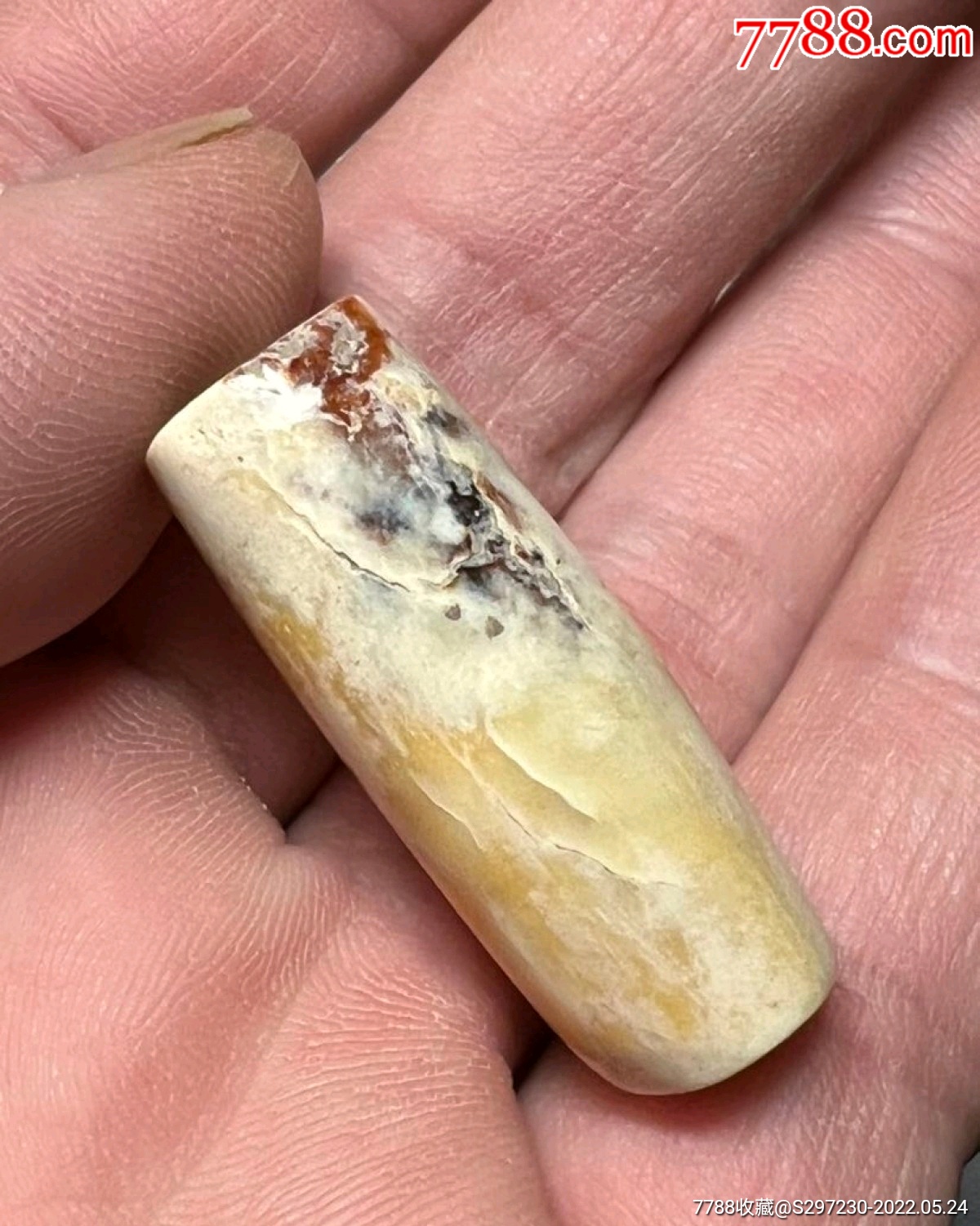 良渚文化红沁长管_其他玉石/玉器_图片欣赏_收藏价格_7788烟标收藏