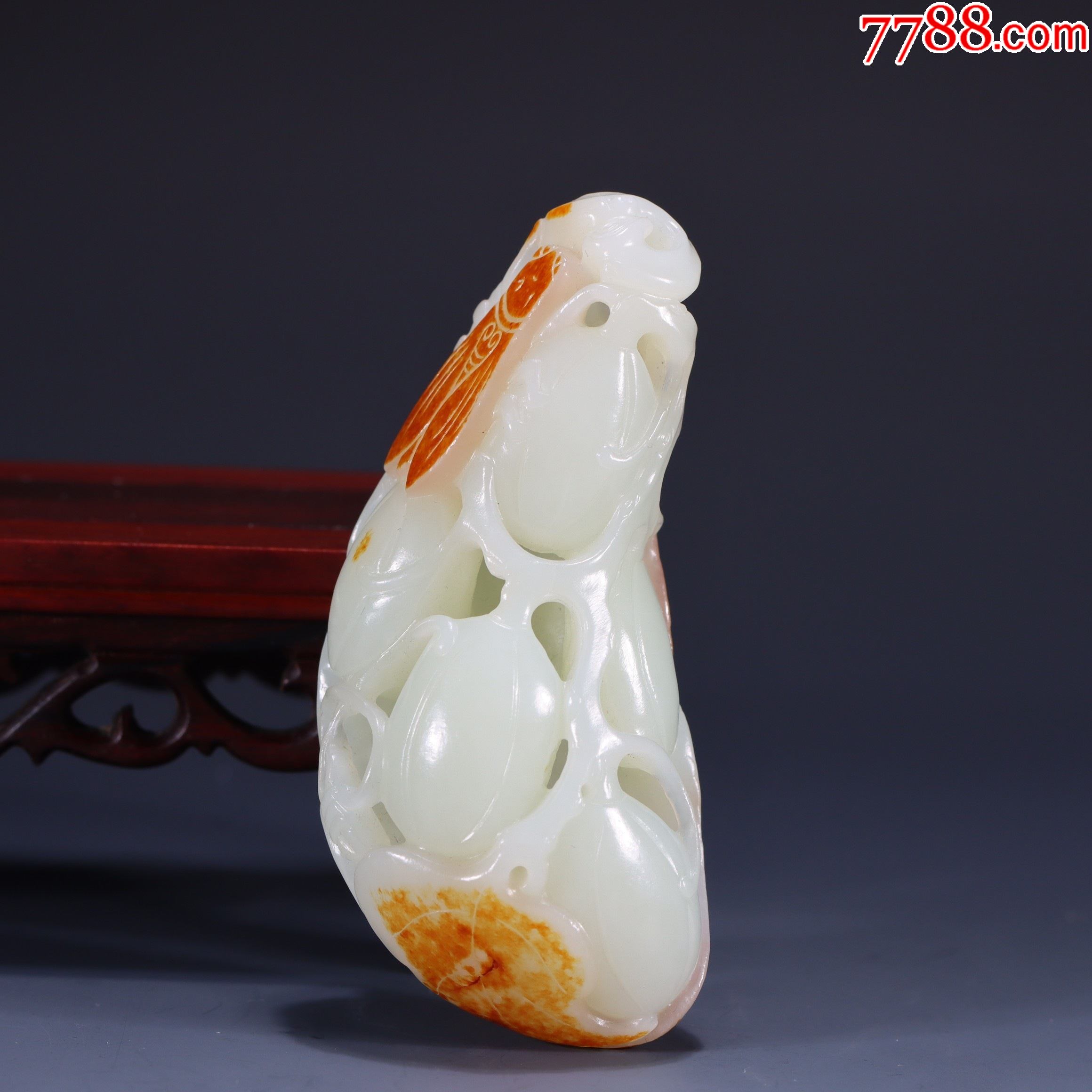 和田玉瓜果把件a91s70f