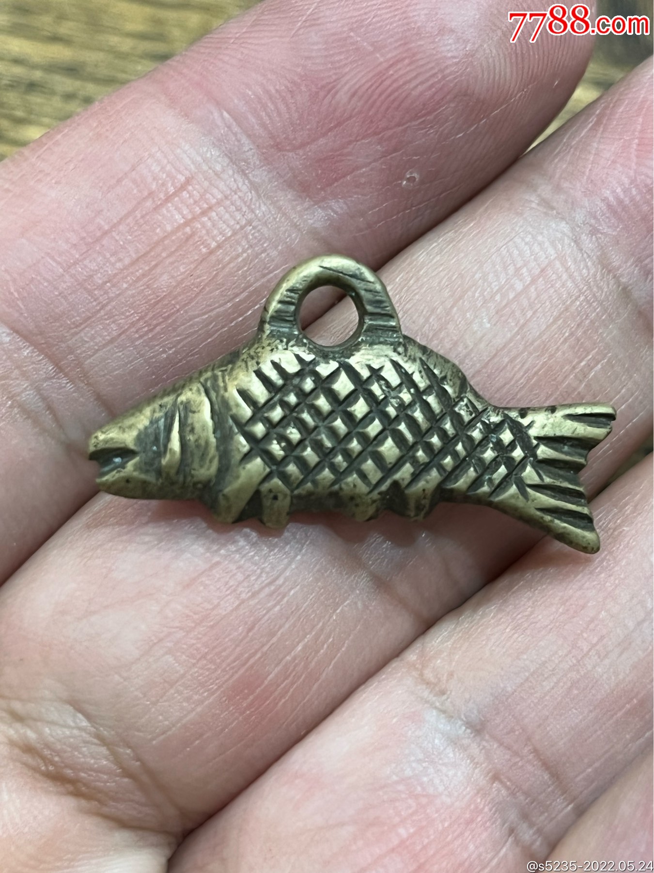 小铜鱼挂花-价格:1000元-se87287766-花钱/厌胜钱-零售-7788端砚