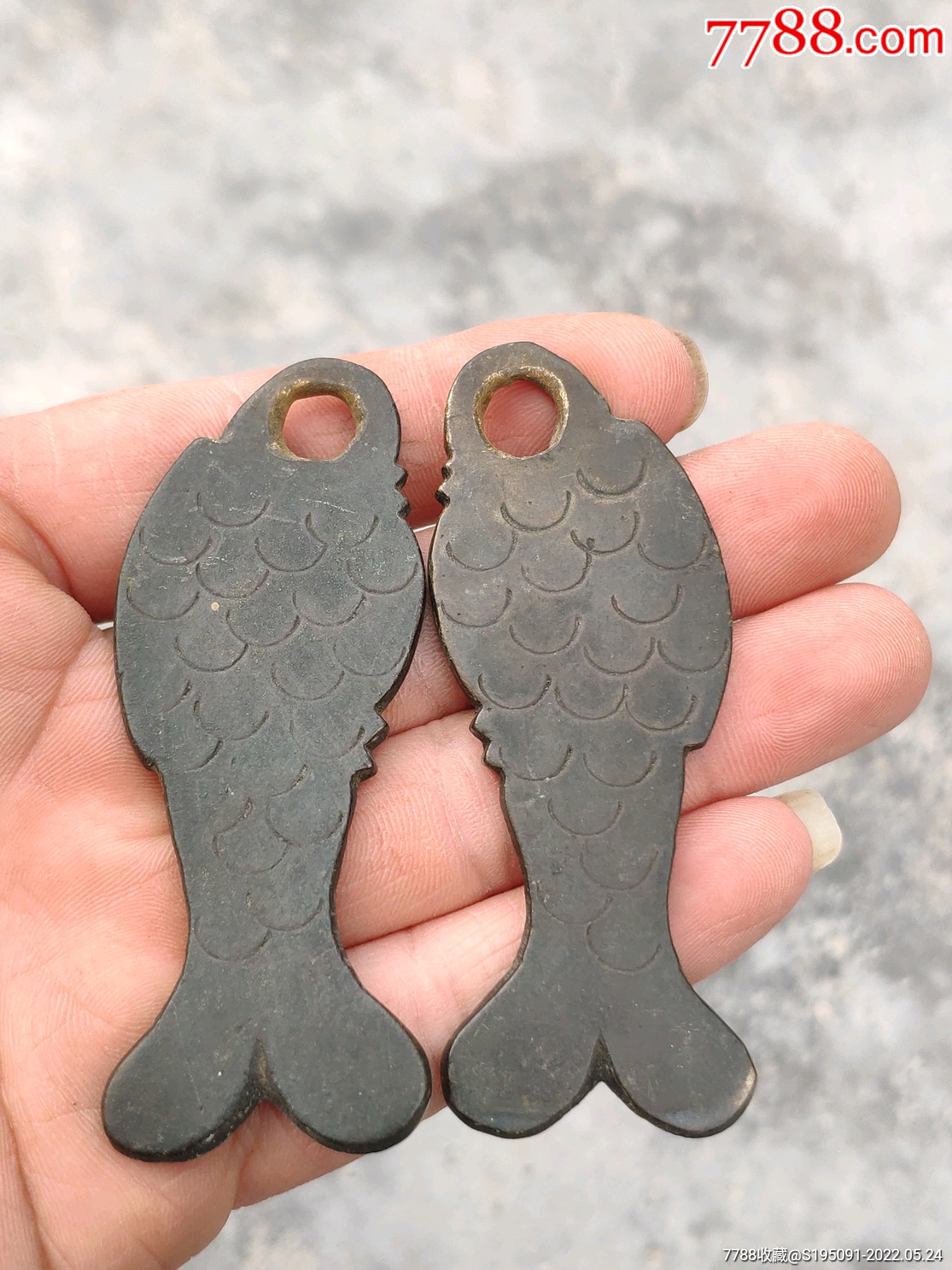 民国老铜鱼一对_价格88元_第1张_7788商城__七七八八商品交易平台