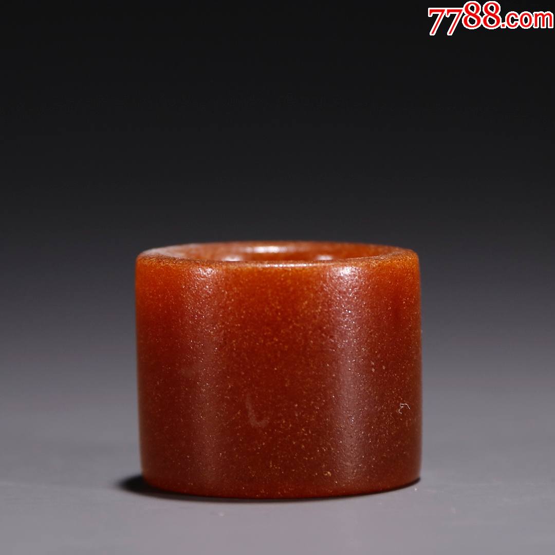 回流天然蜜蜡素面扳指