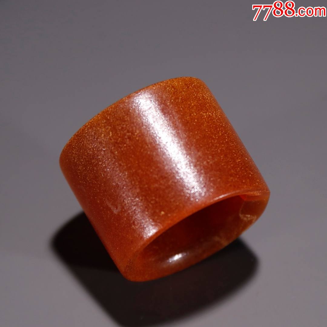 回流天然蜜蜡素面扳指