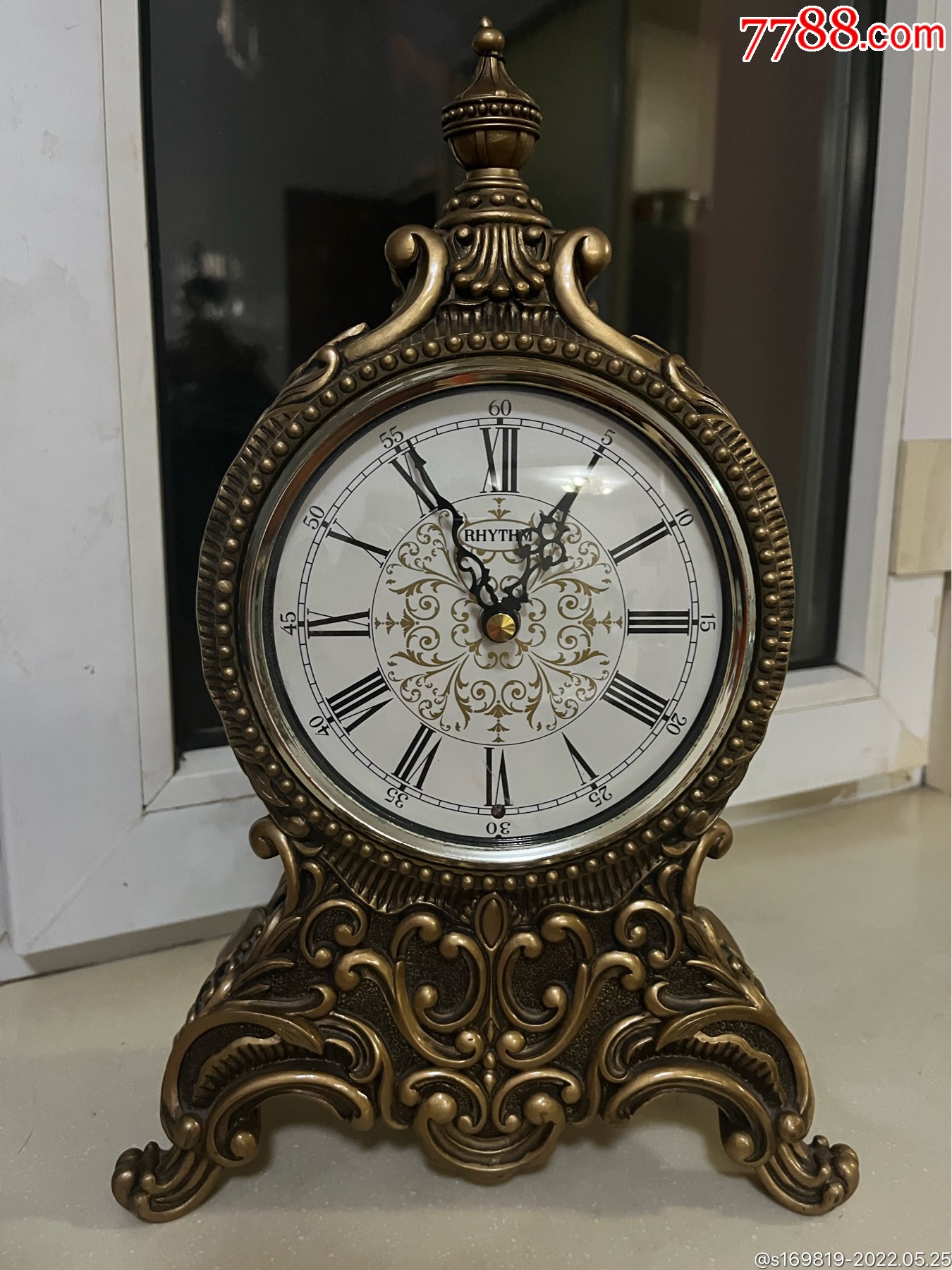 丽声座钟尺寸3320功能正常机器电池盒盖没有了