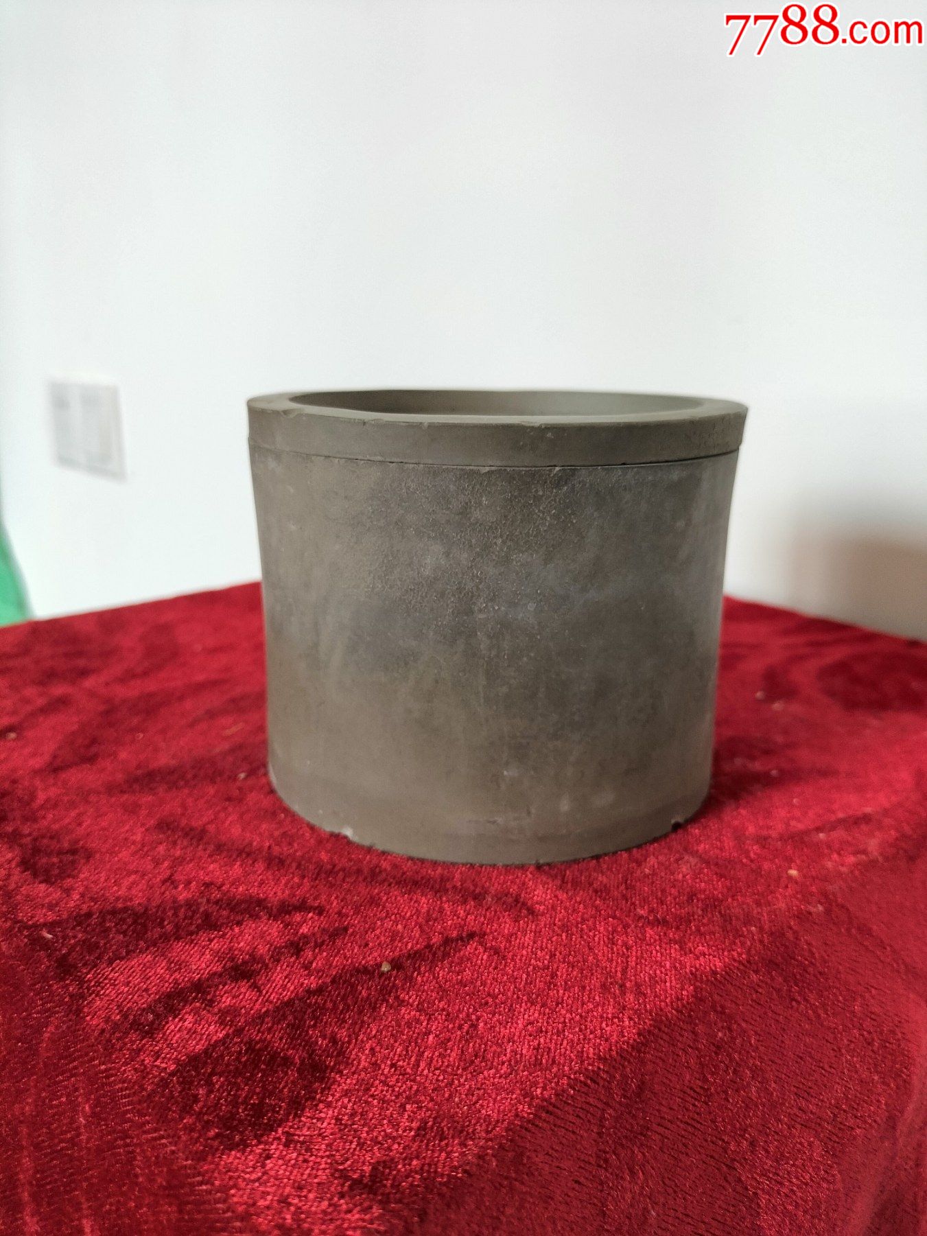 蛐蛐罐收藏早期灰陶底款篆字盖春老蛐蛐罐蟋蟀罐完美品相