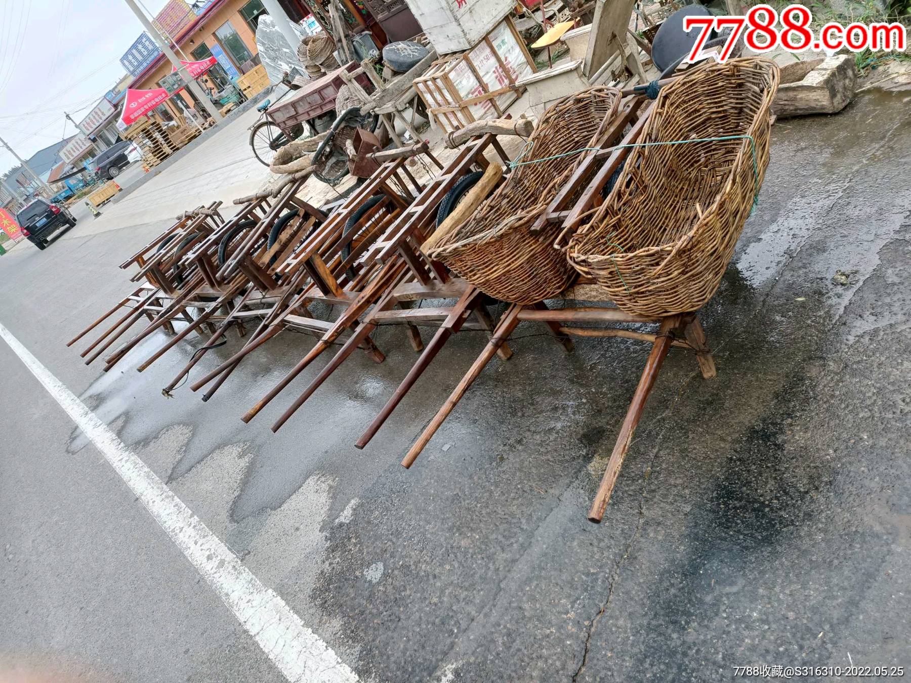 收的农具推车农耕文化展示展览影视道具单价