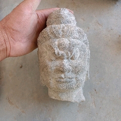  strong>青石金刚佛头 /strong>_石狮/石雕塑_石佛像/神像__宋朝