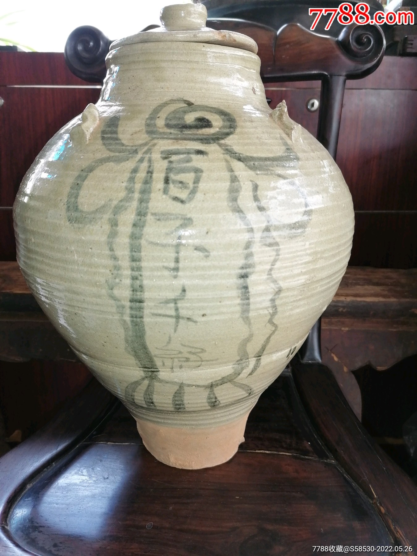 明代早期,云南玉溪窑百子千孙青花罐_青花瓷_图片收藏_回收价格_7788