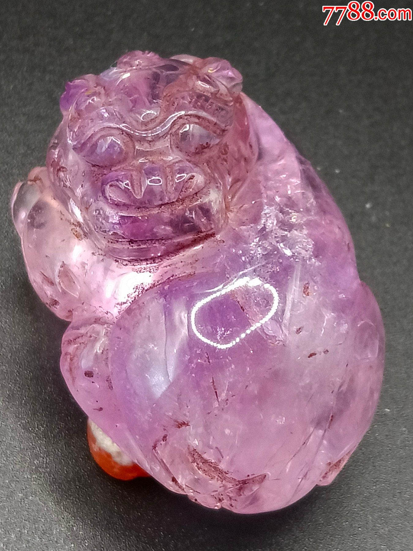 紫水晶貔貅手把件_价格2800元_第1张_7788收藏__收藏热线