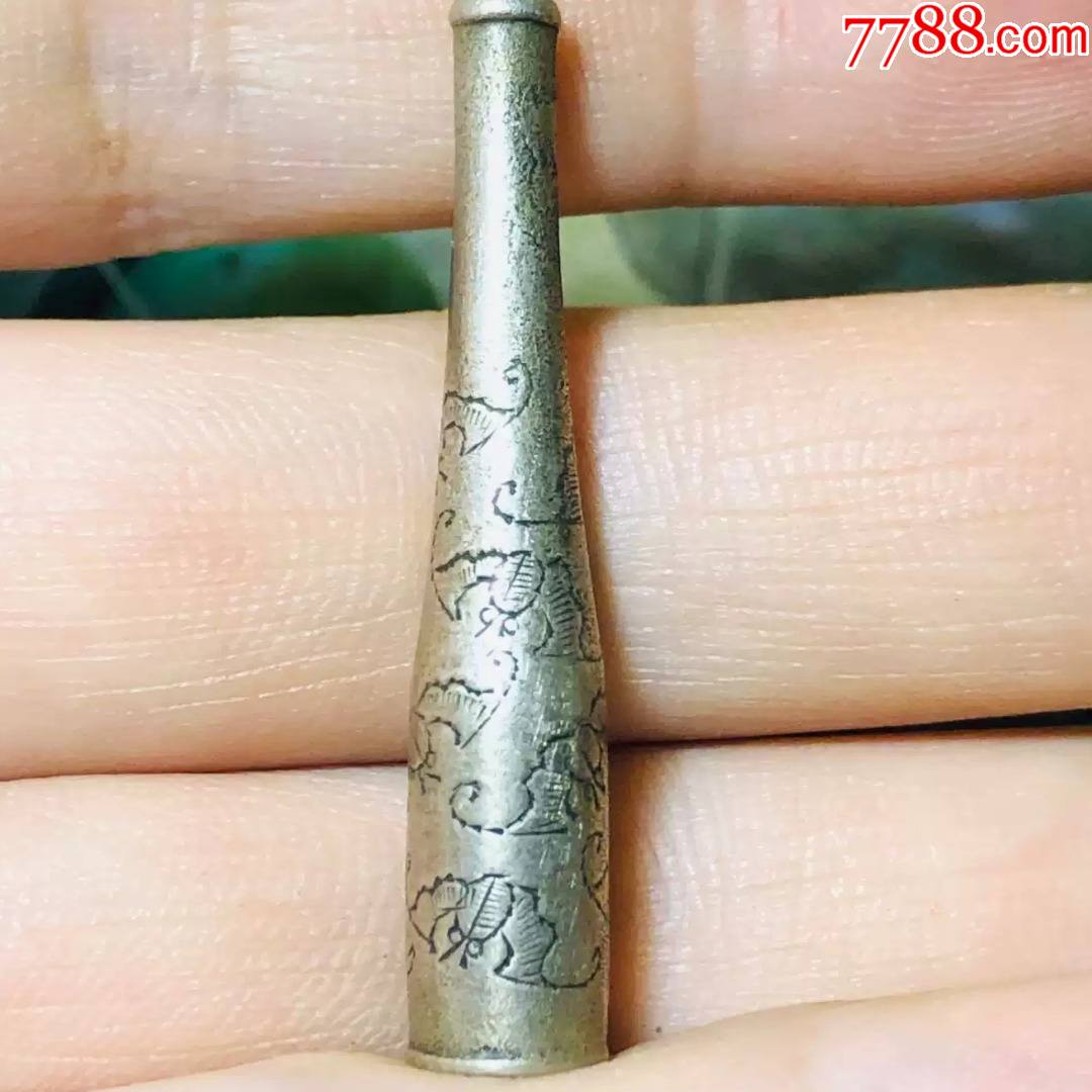 民国刻花蝙蝠铜烟嘴-价格:800元-se87334267-烟嘴-零售-7788挂历收藏