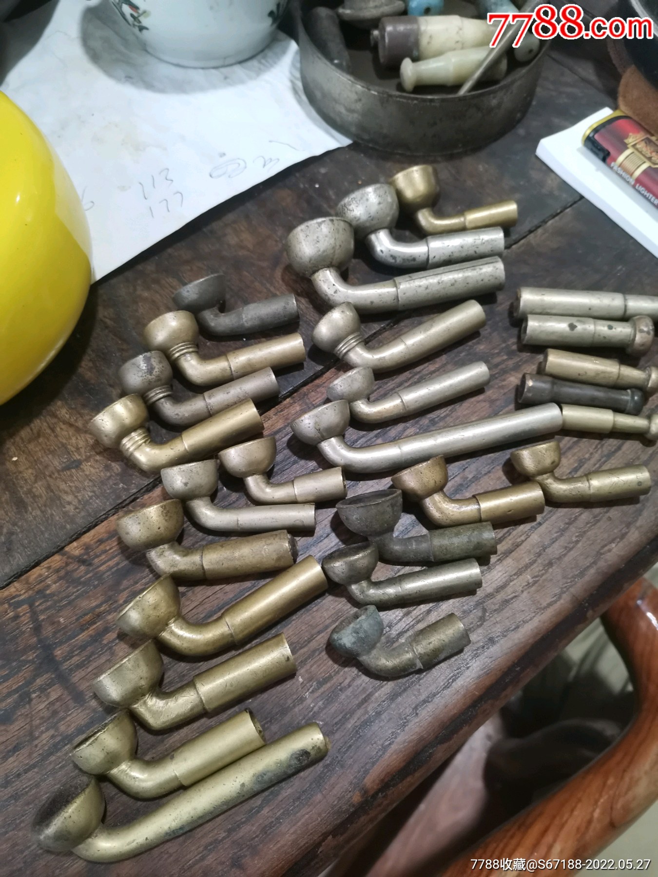 清代民国铜烟袋锅,嘴_价格66666元【古苑轩】_第1张_7788收藏__收藏