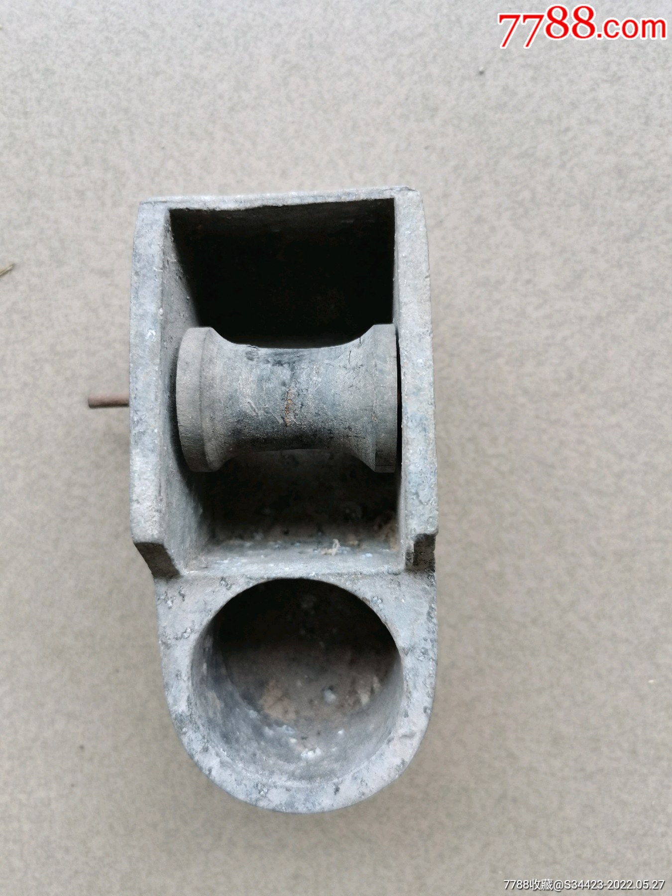 文革或以前老式铝制小墨斗-价格:16元-se87335052-墨斗/木工用具-零售