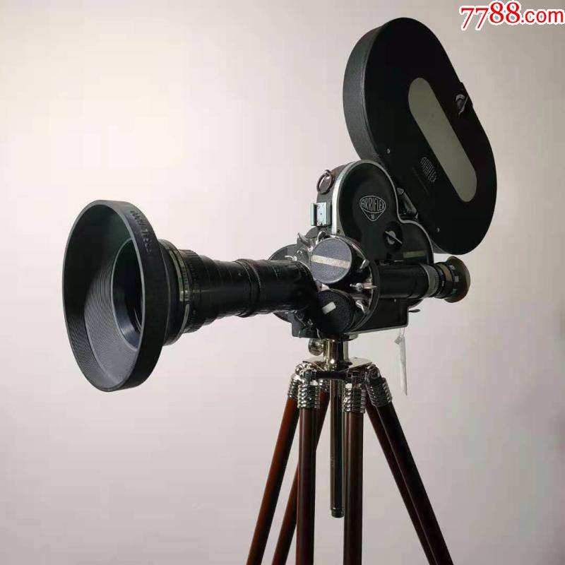 西洋古董德国阿莱arriflex16毫米16mm电影胶片摄影机带木脚架9品