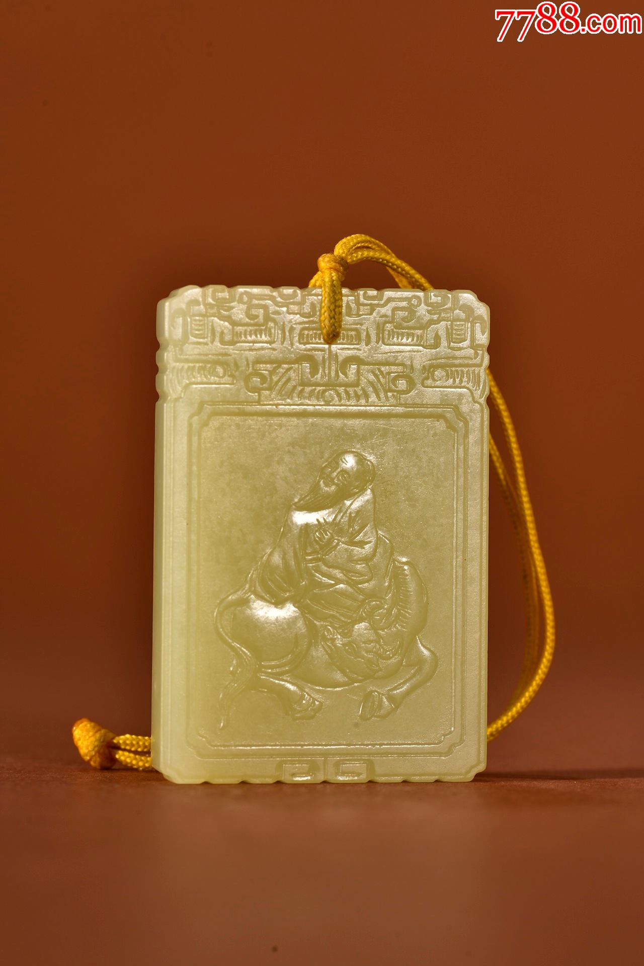 和田玉人物故事文玩牌